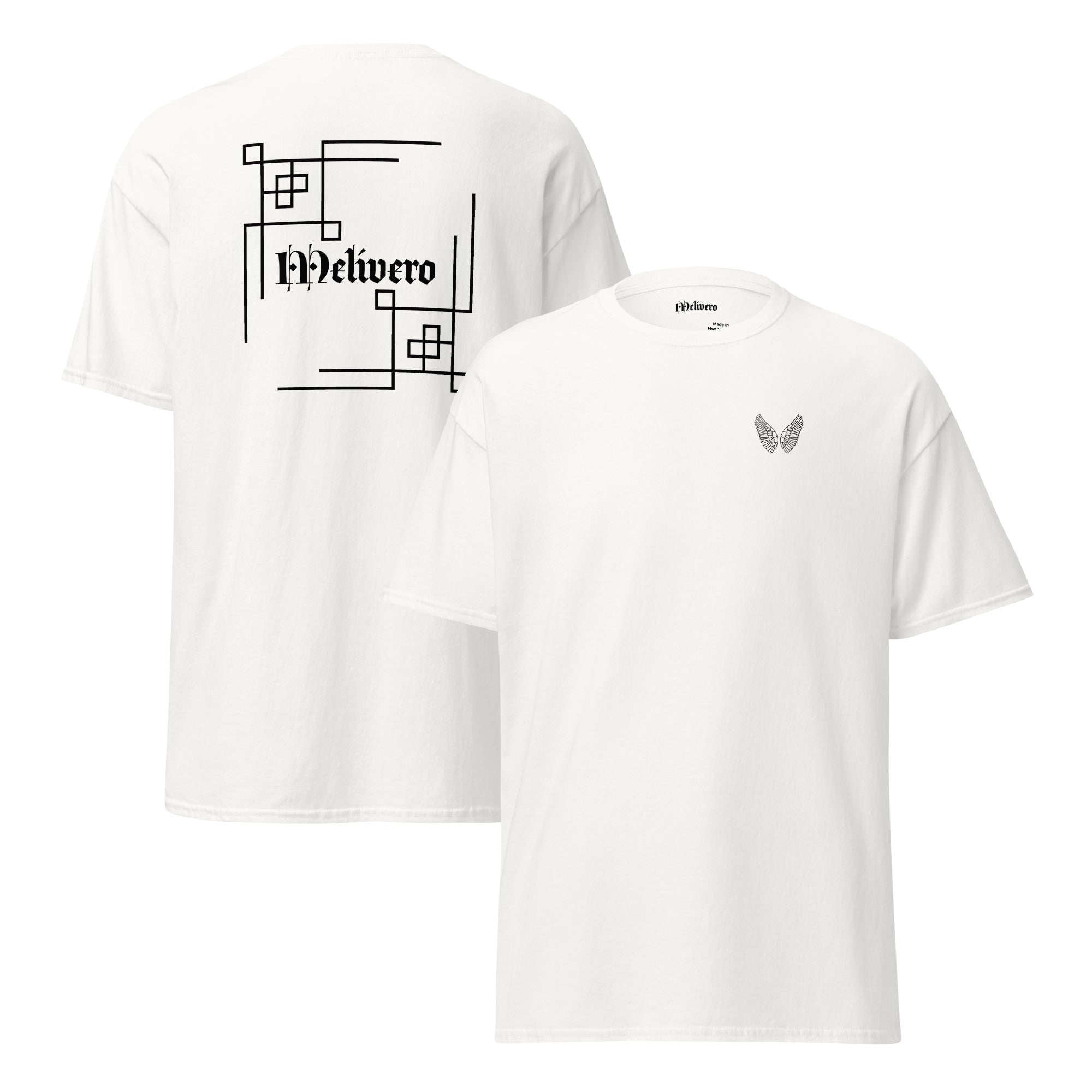 Klassisches Unisex T-Shirt | 100% Baumwolle in Naturfarben S–2XL Weiß Melivero