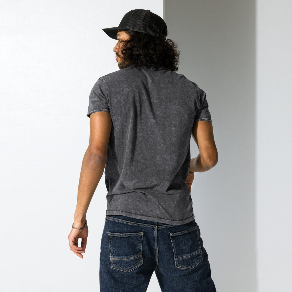 Schwarzes Denim T-Shirt Unisex | 100% Baumwolle Streetwear S–2XL Melivero