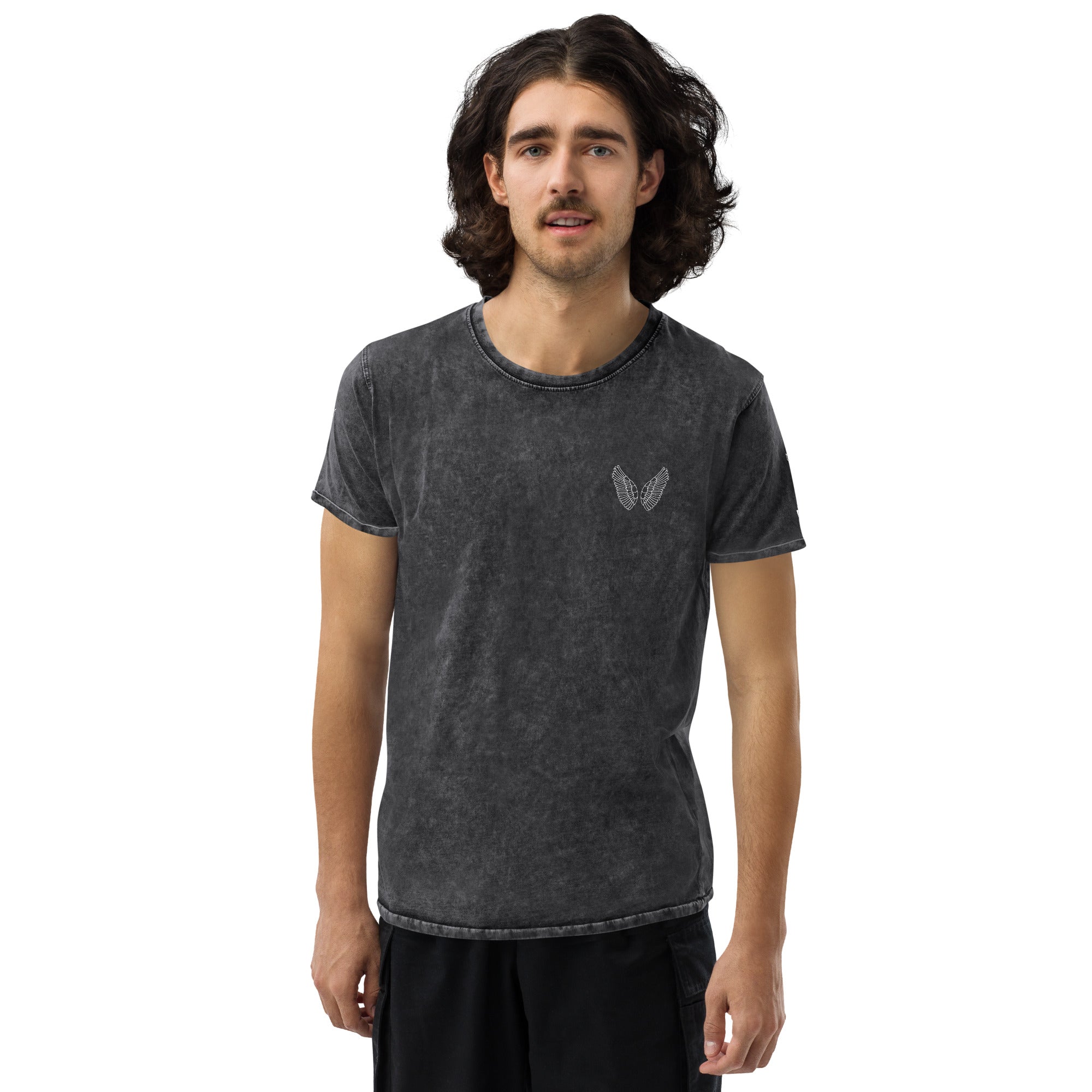 Unisex Denim T-Shirt Schwarz – 100% Baumwolle | Melivero Melivero