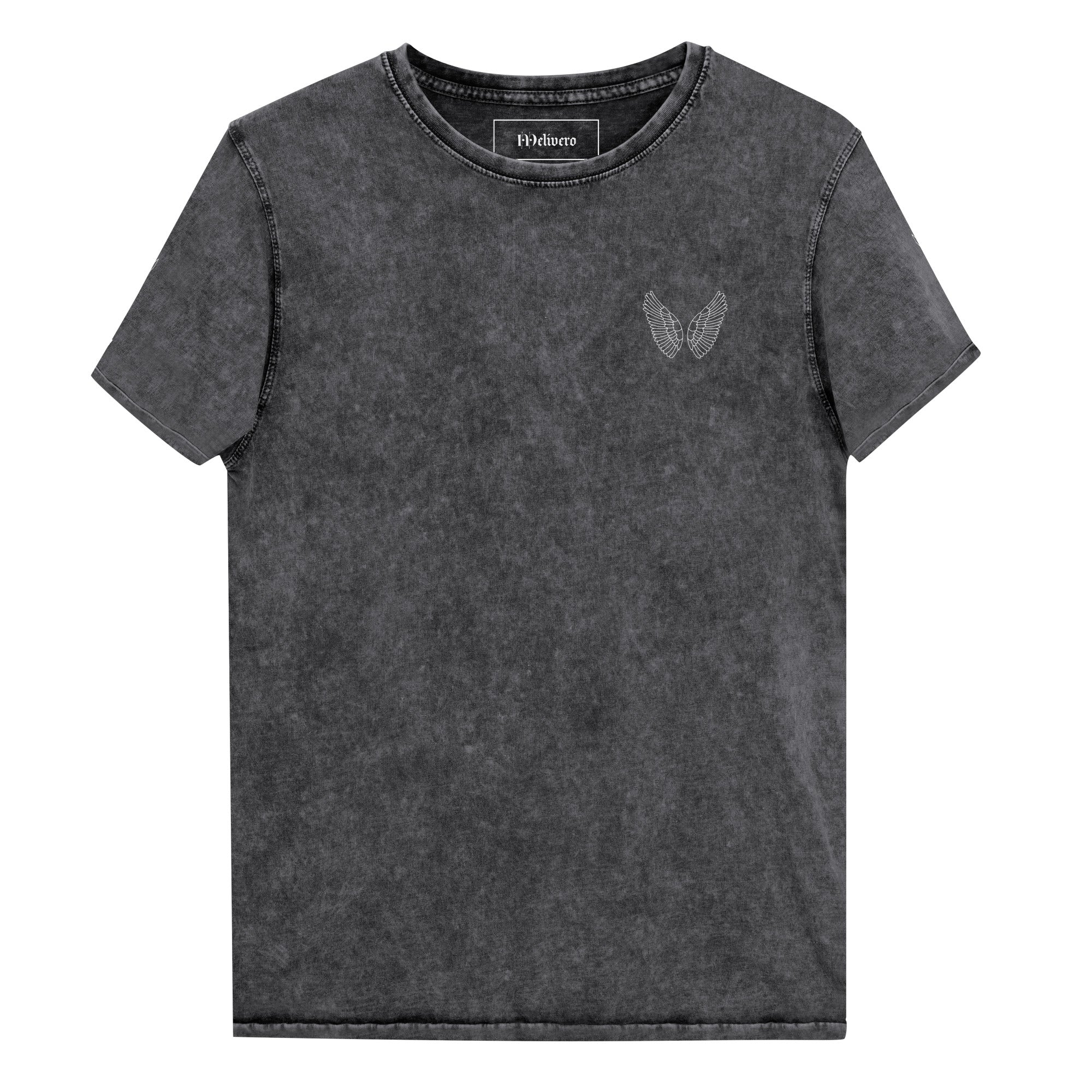 Unisex Denim T-Shirt Schwarz – 100% Baumwolle | Melivero Melivero