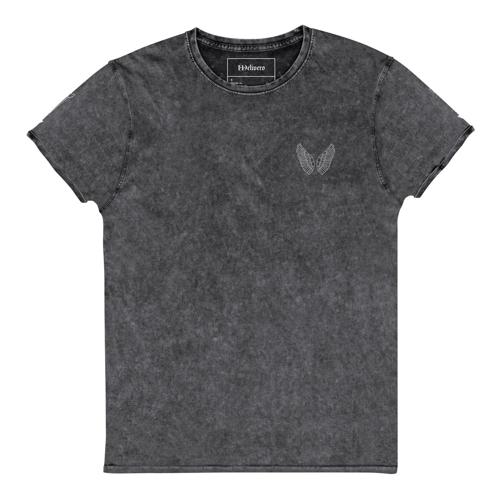Schwarzes Denim T-Shirt Unisex | 100% Baumwolle Streetwear S–2XL Melivero