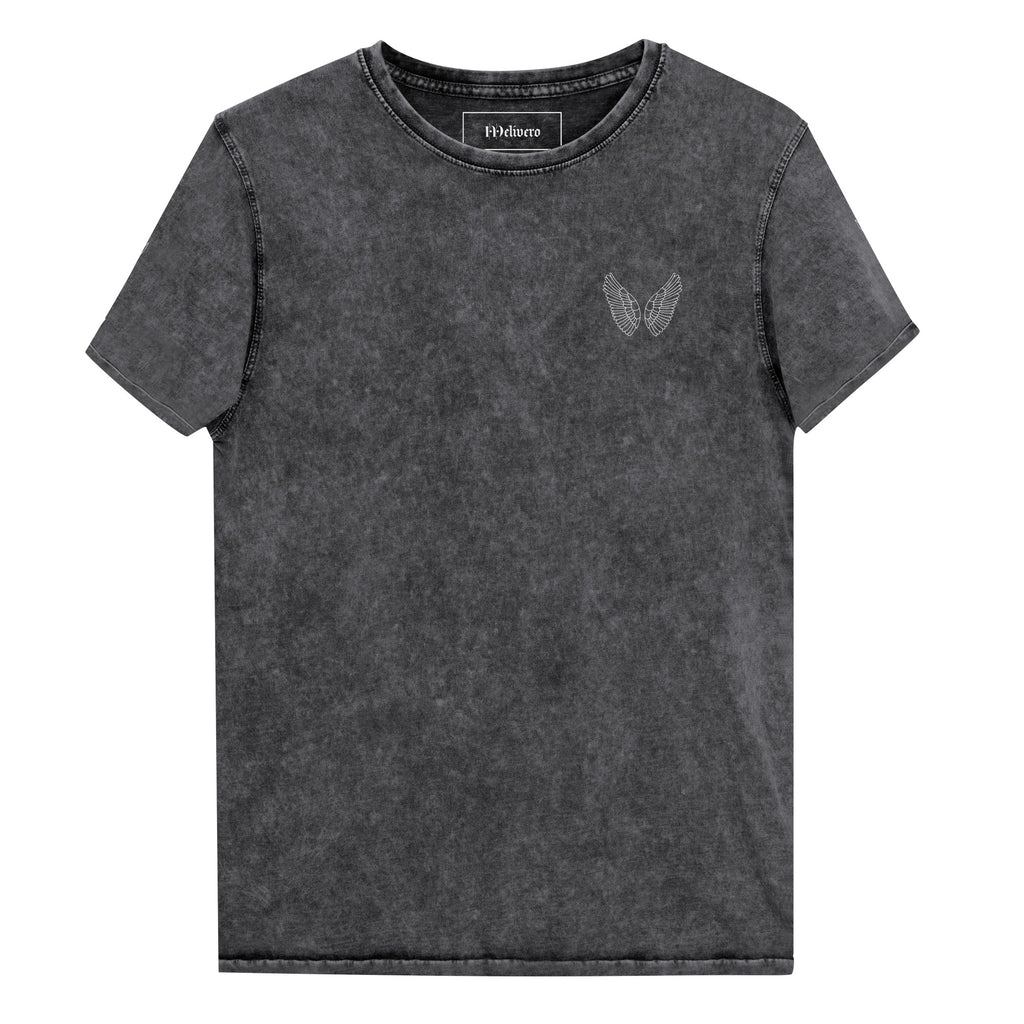 Schwarzes Denim T-Shirt Unisex | 100% Baumwolle Streetwear S–2XL Melivero