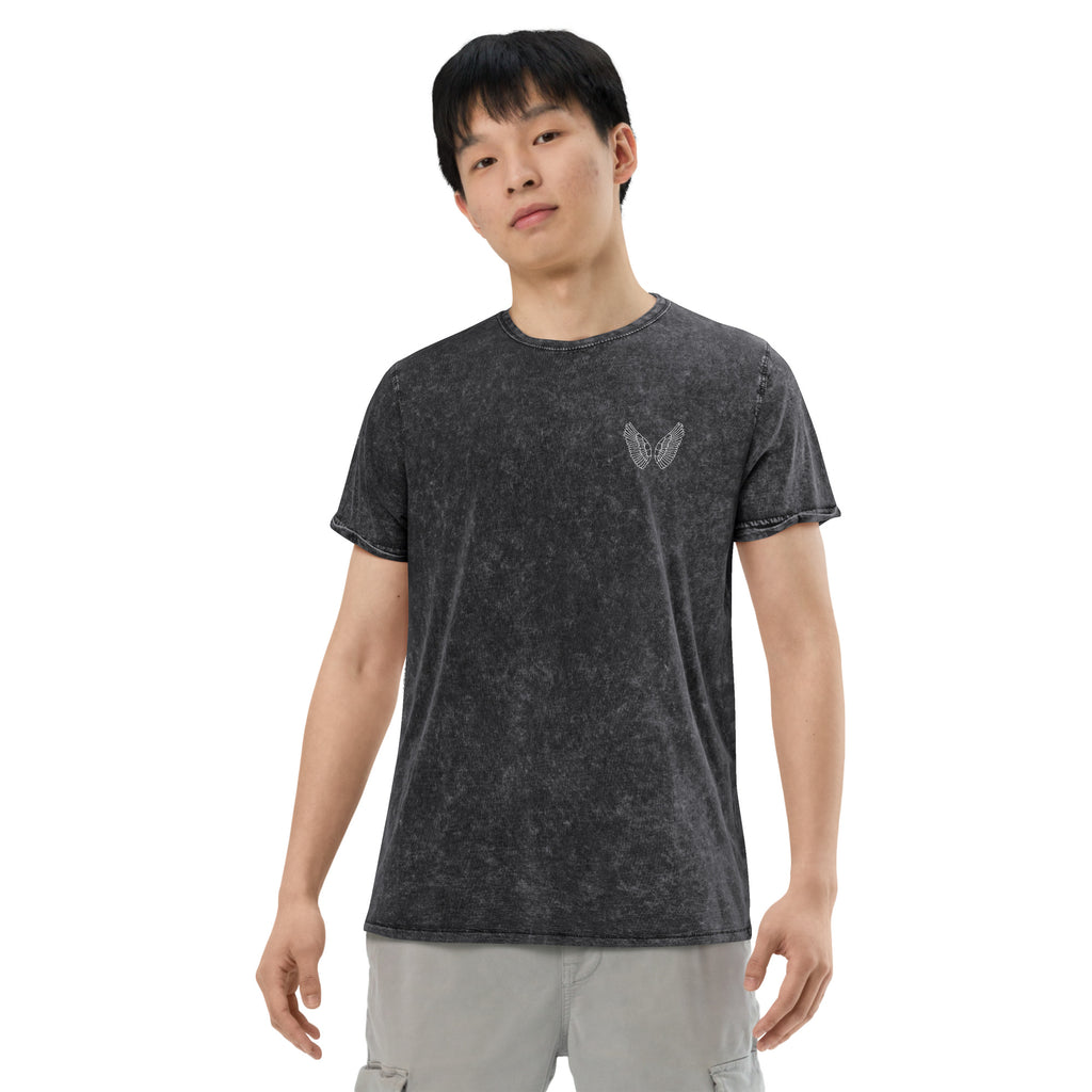 Schwarzes Denim T-Shirt Unisex | 100% Baumwolle Streetwear S–2XL Melivero