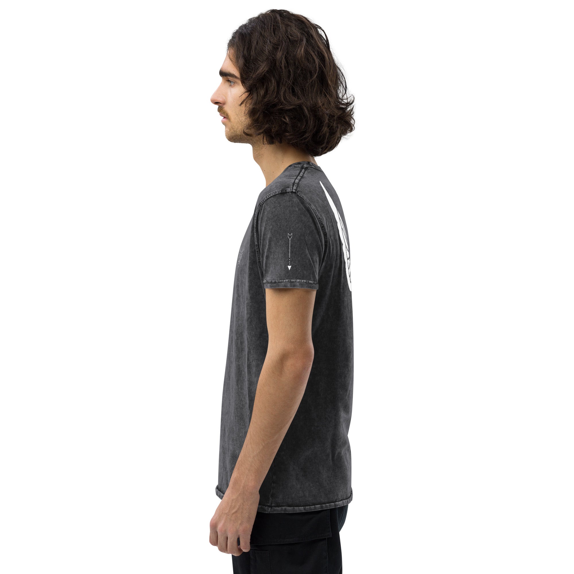 Unisex Denim T-Shirt Schwarz – 100% Baumwolle | Melivero Melivero