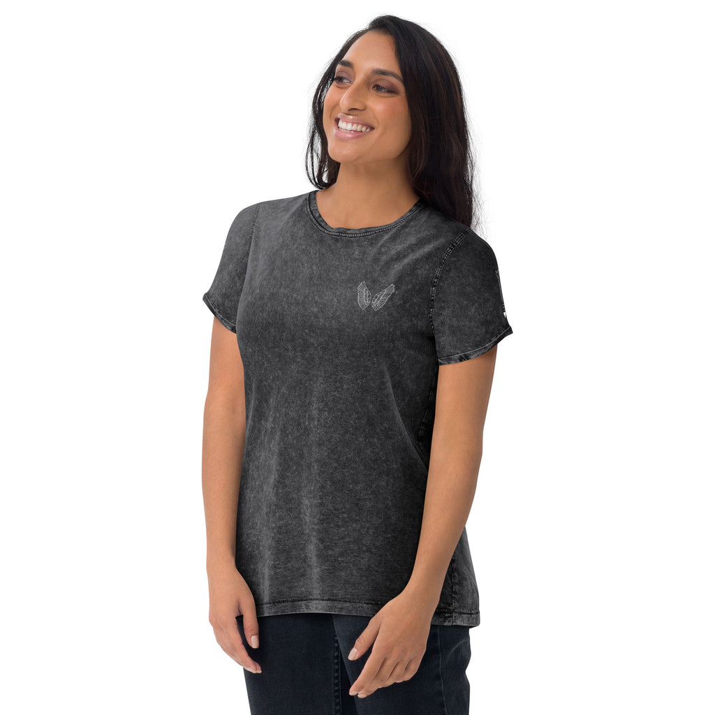 Unisex Denim T-Shirt Schwarz – 100% Baumwolle | Melivero Melivero