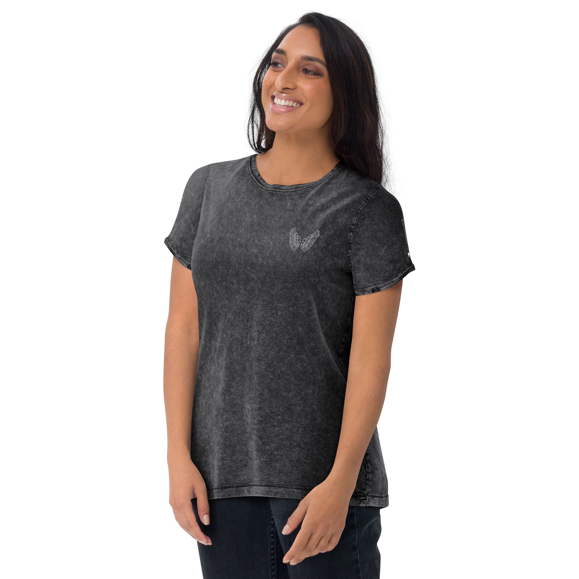 Schwarzes Denim T-Shirt Unisex | 100% Baumwolle Streetwear S–2XL Melivero