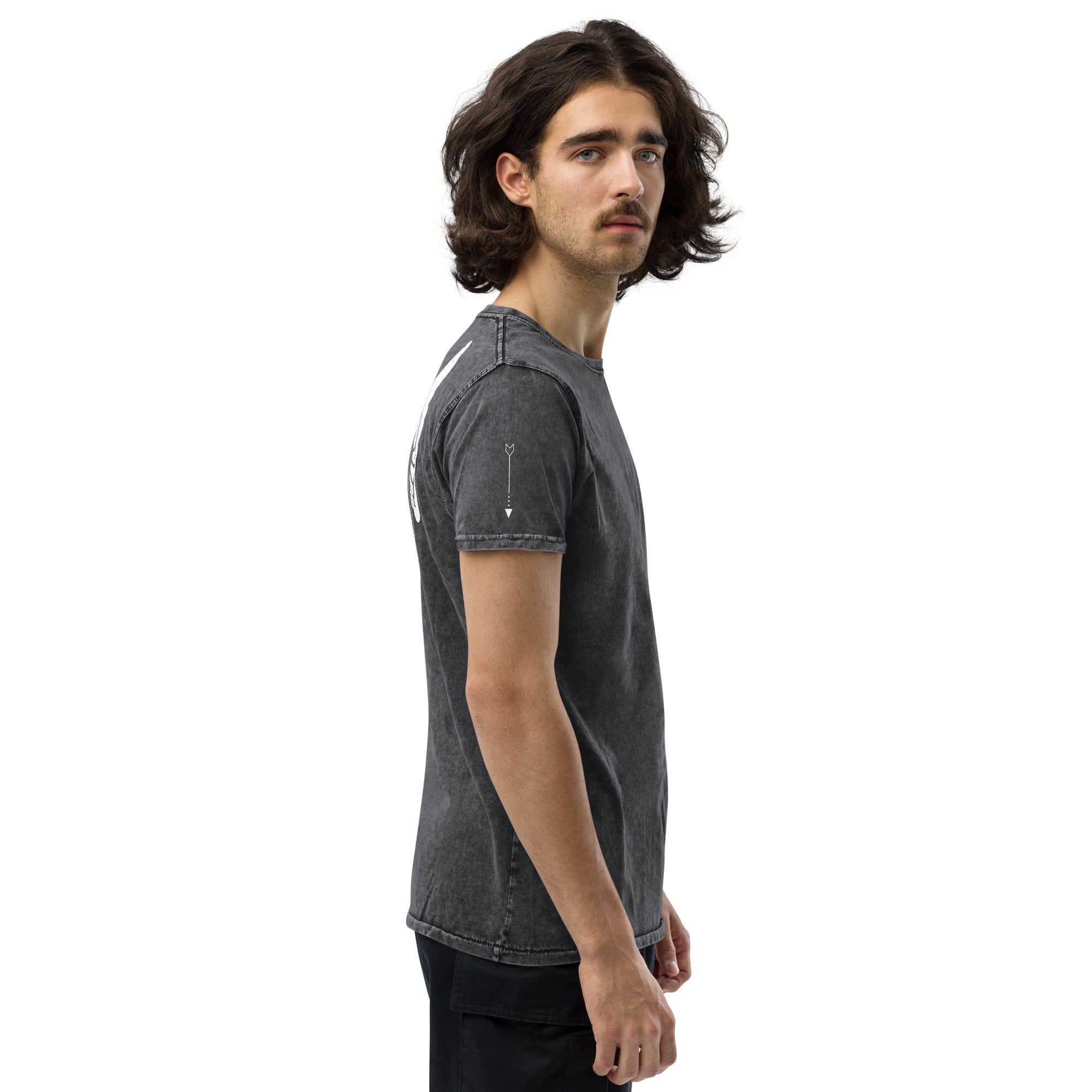 Unisex Denim T-Shirt Schwarz – 100% Baumwolle | Melivero Melivero