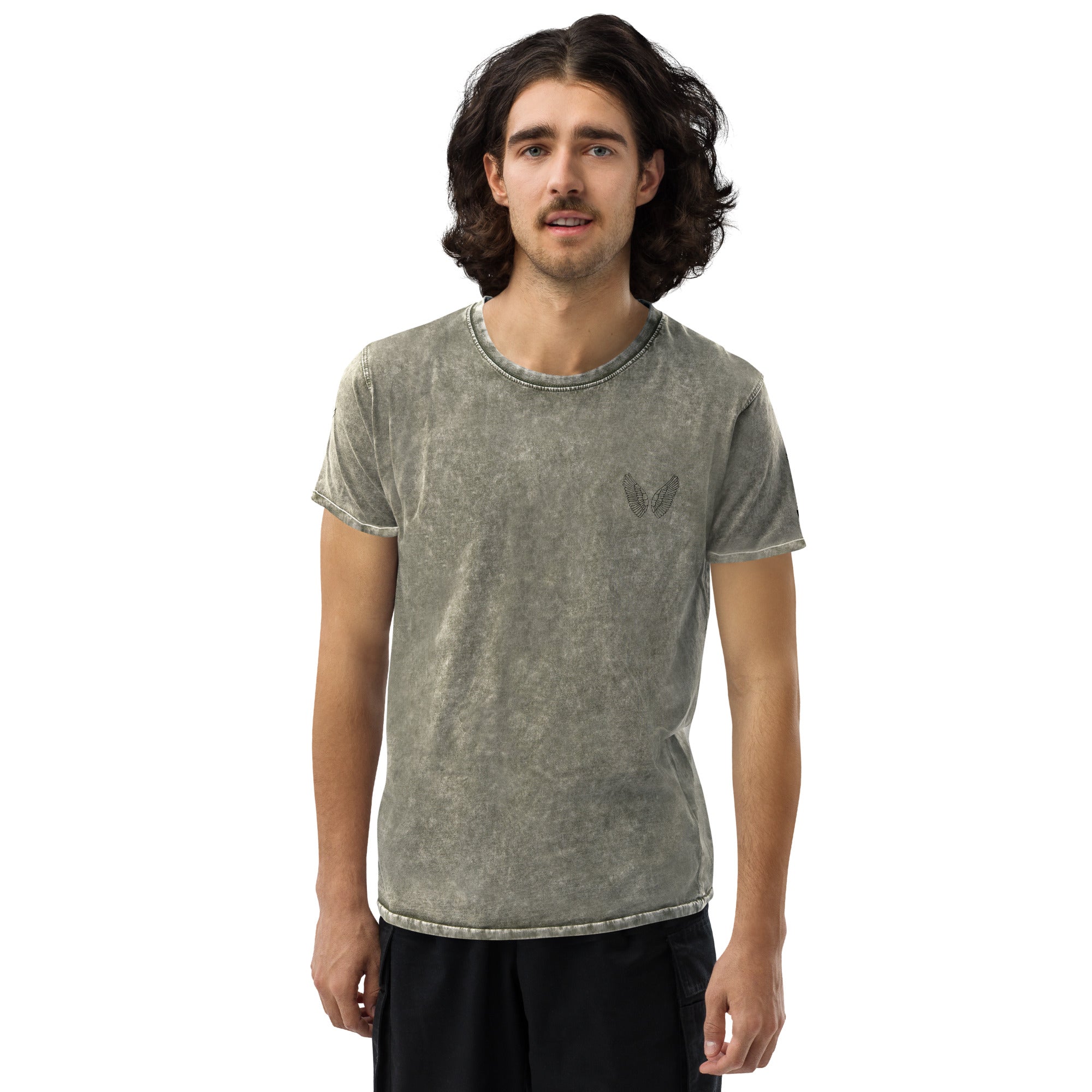 Denim T-Shirt Unisex | 100% Baumwolle Garnet Red, Army Green & Denim Blue S–2XL Melivero