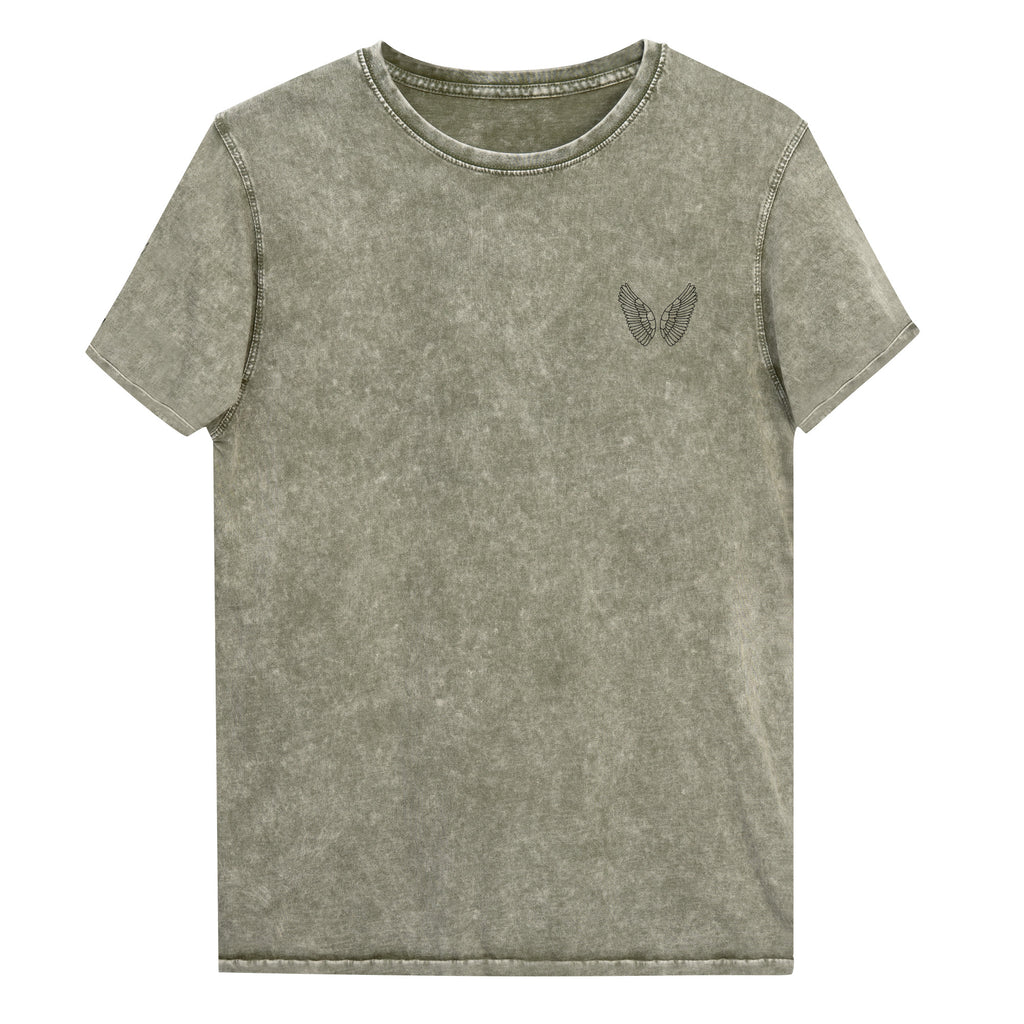 Denim T-Shirt Unisex | 100% Baumwolle Garnet Red, Army Green & Denim Blue S–2XL Melivero