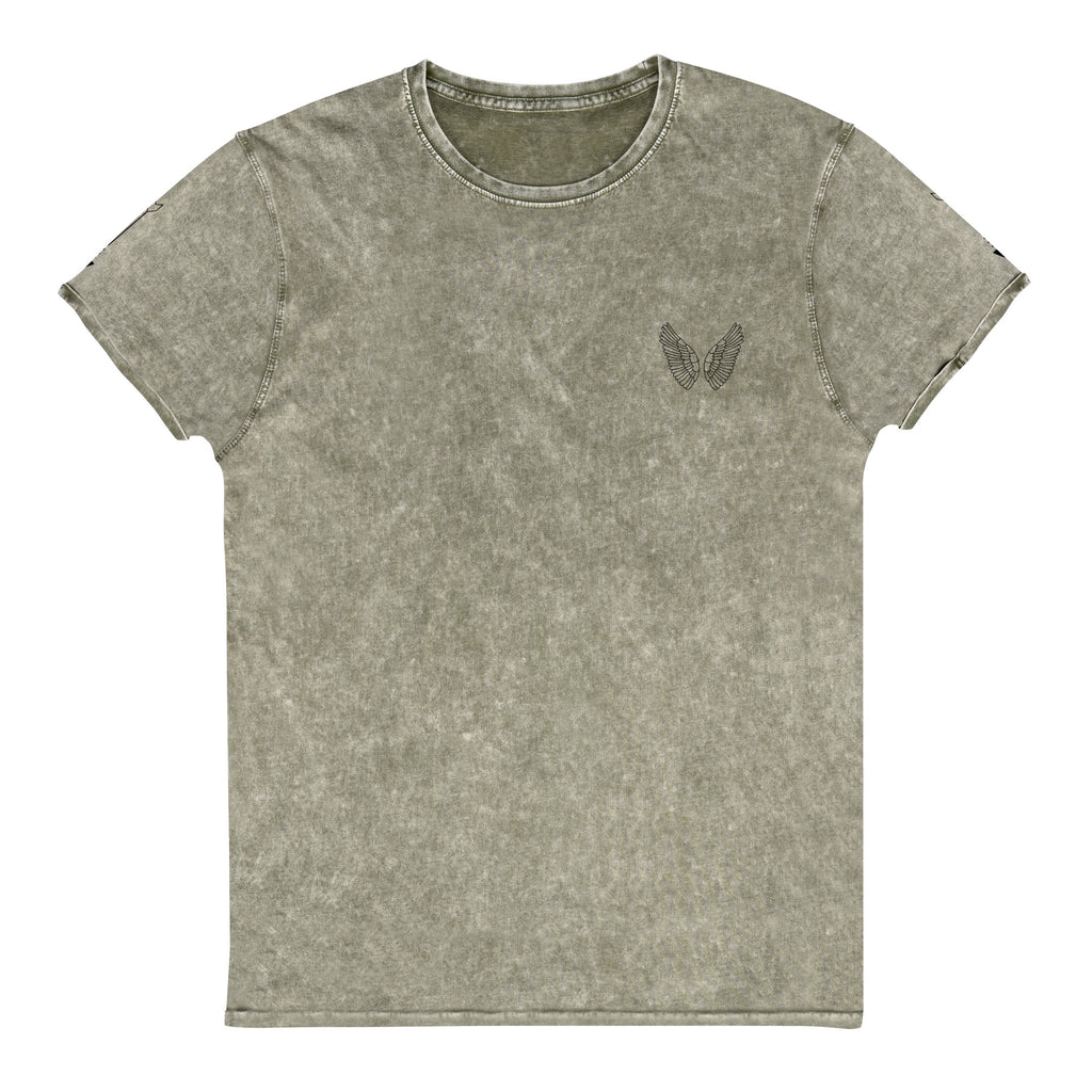 Denim T-Shirt Unisex | 100% Baumwolle Garnet Red, Army Green & Denim Blue S–2XL Melivero