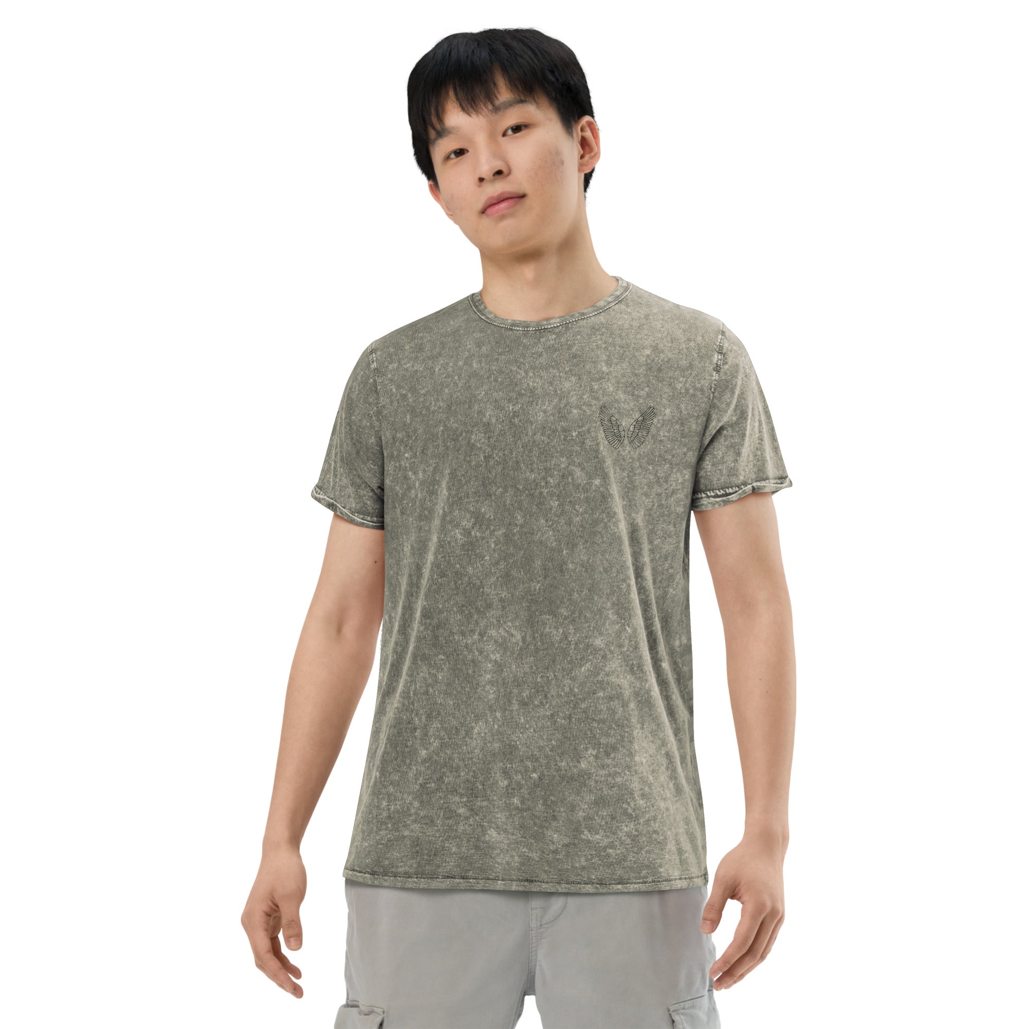 Denim T-Shirt Unisex | 100% Baumwolle Garnet Red, Army Green & Denim Blue S–2XL Melivero