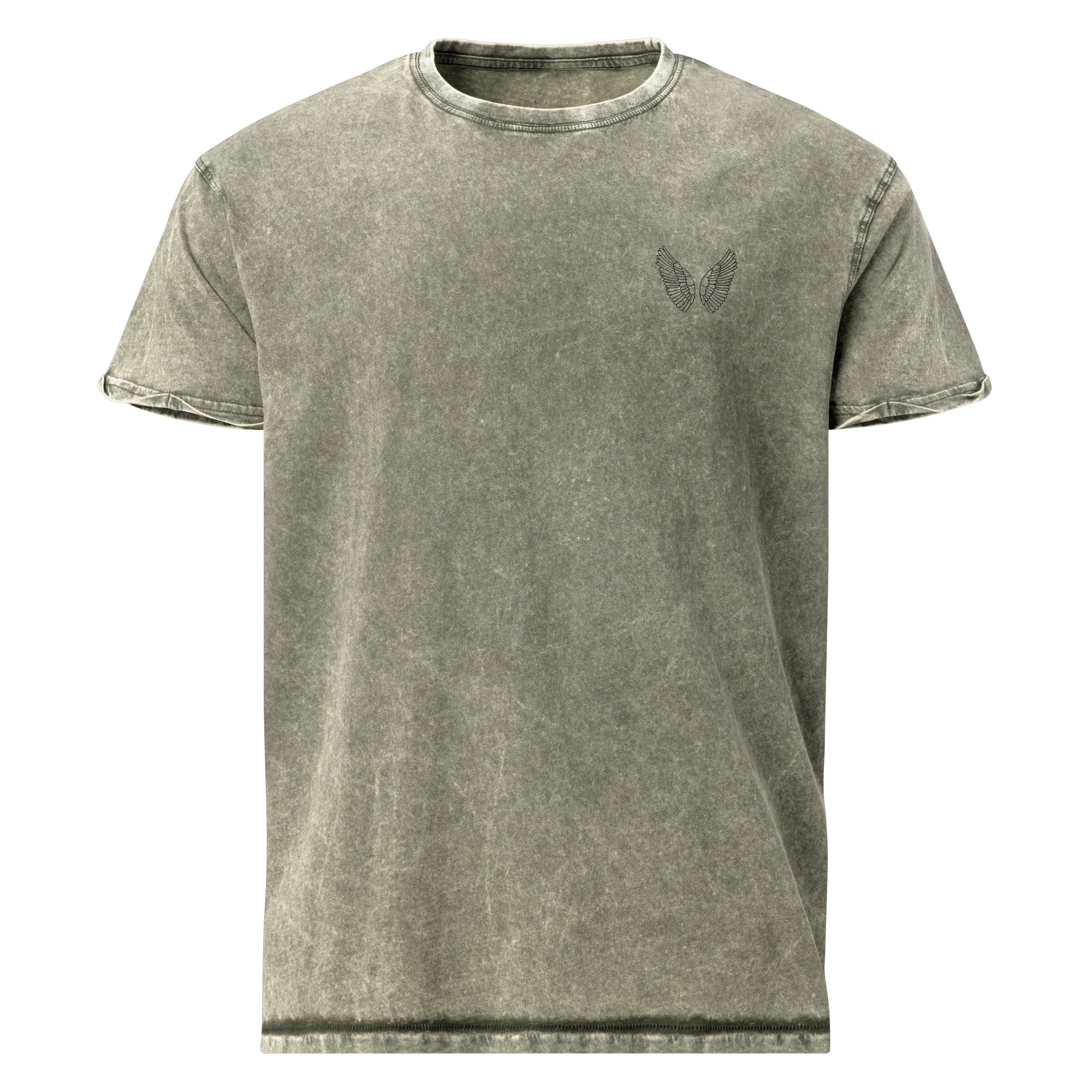Denim T-Shirt Unisex | 100% Baumwolle Garnet Red, Army Green & Denim Blue S–2XL Dark Army Green Melivero