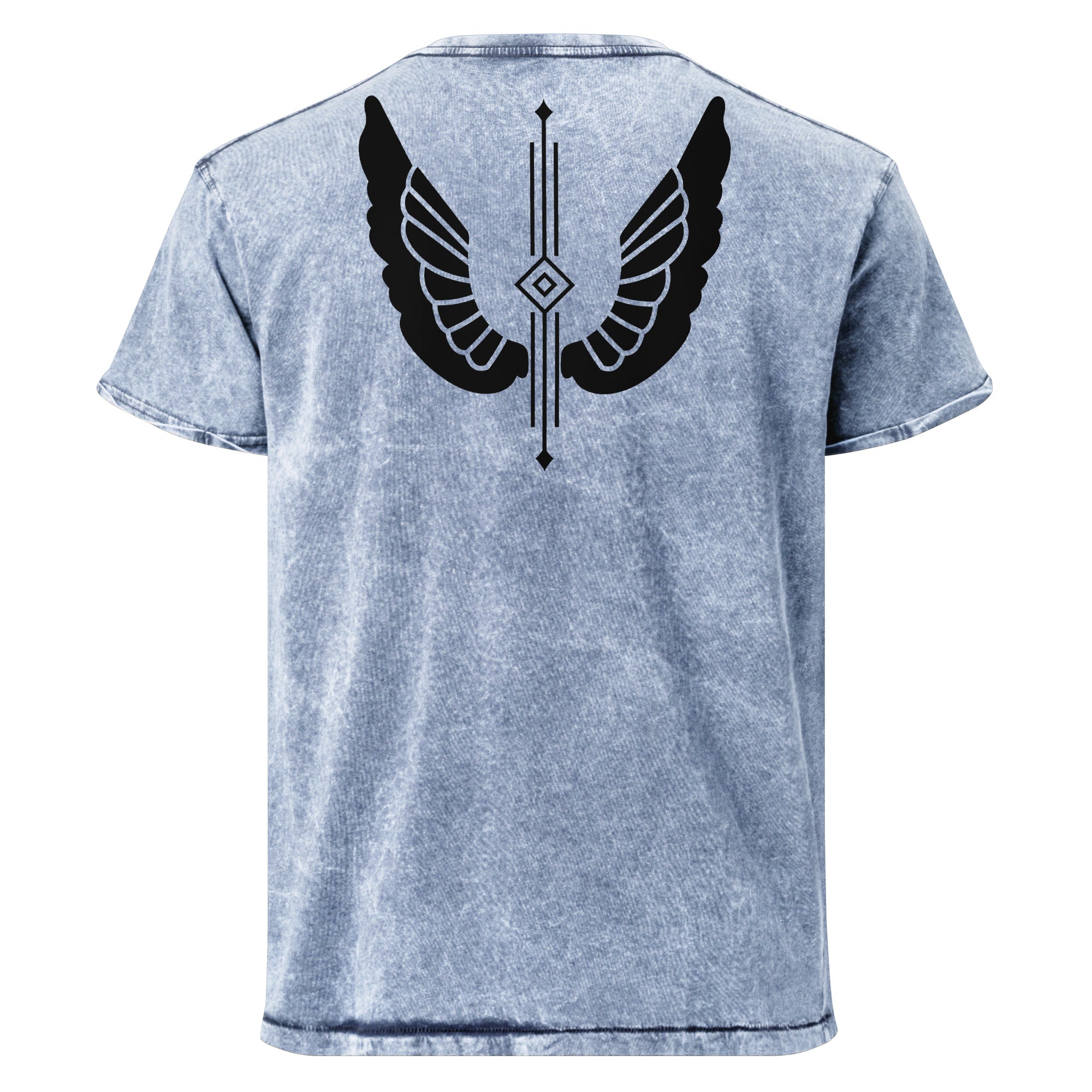 Unisex Denim T-Shirt – Garnet Red, Army Green & Denim Blue | Melivero Melivero