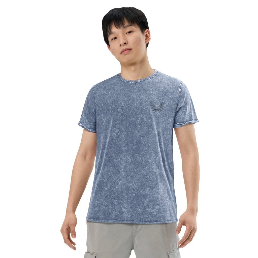 Denim T-Shirt Unisex | 100% Baumwolle Garnet Red, Army Green & Denim Blue S–2XL Melivero