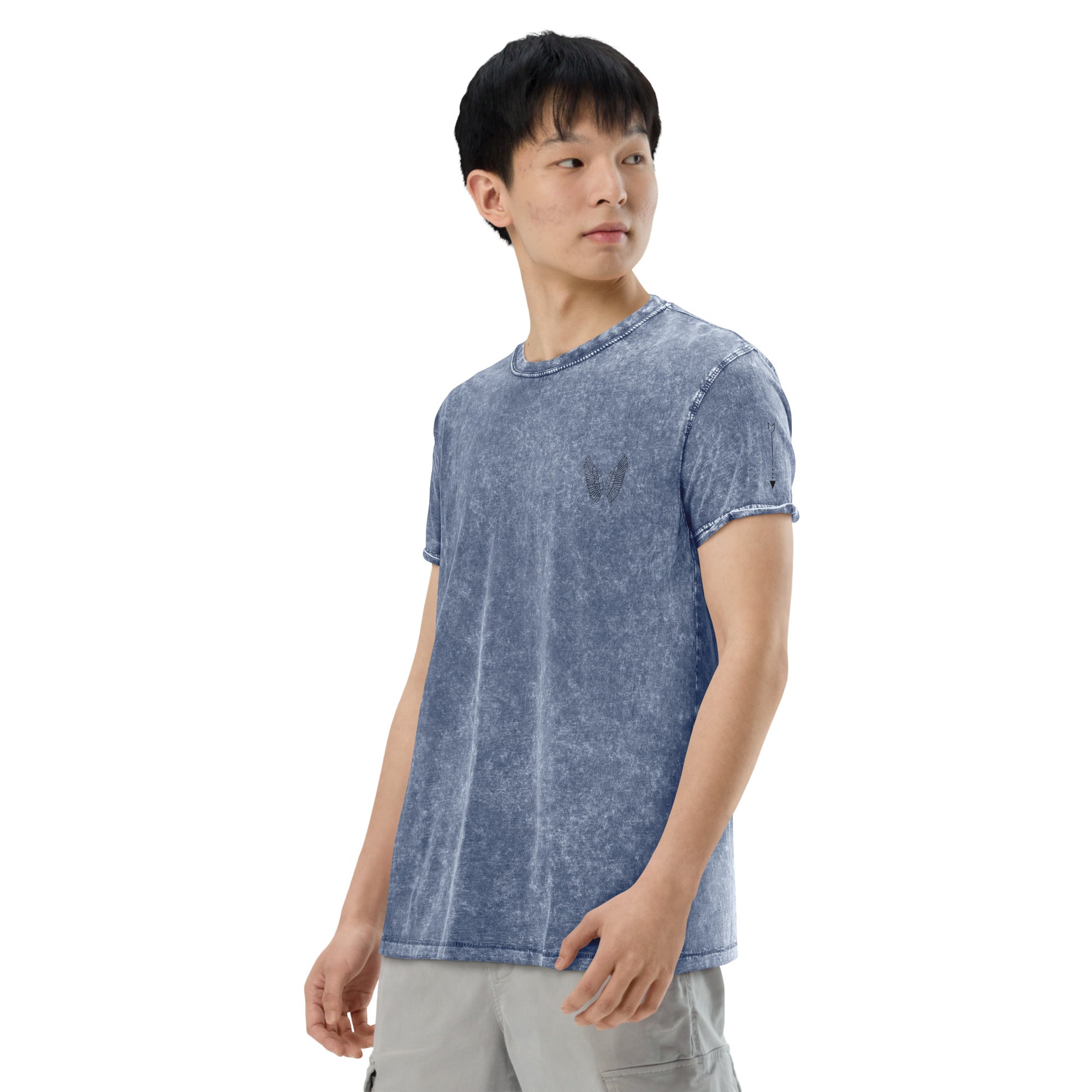 Denim T-Shirt Unisex | 100% Baumwolle Garnet Red, Army Green & Denim Blue S–2XL Melivero