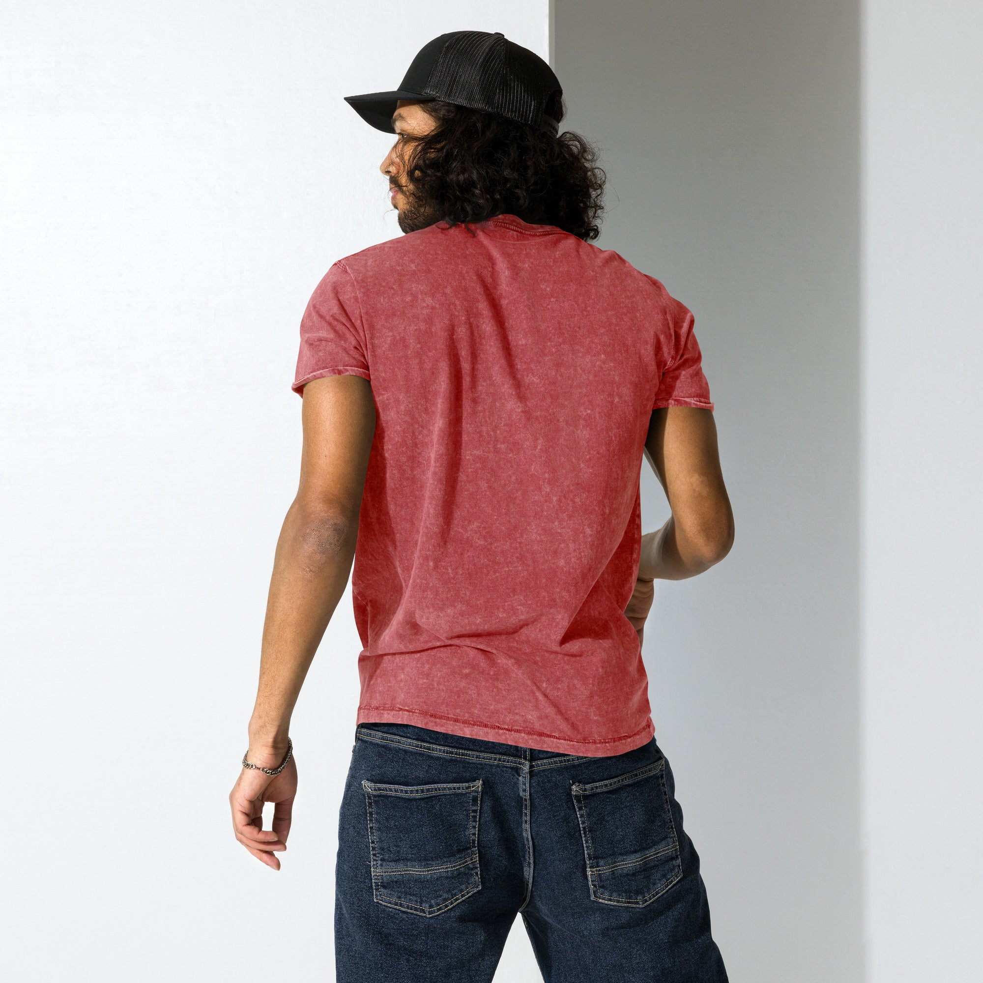 Denim T-Shirt Unisex | 100% Baumwolle Garnet Red, Army Green & Denim Blue S–2XL Melivero
