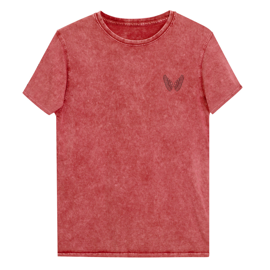 Denim T-Shirt Unisex | 100% Baumwolle Garnet Red, Army Green & Denim Blue S–2XL Melivero