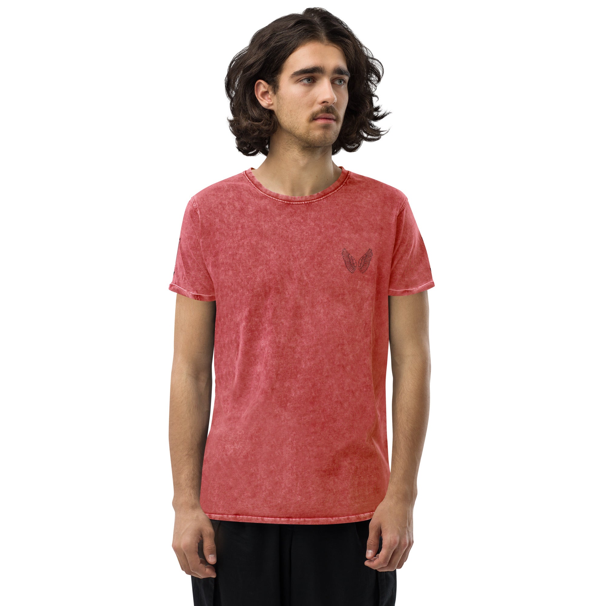 Denim T-Shirt Unisex | 100% Baumwolle Garnet Red, Army Green & Denim Blue S–2XL Melivero