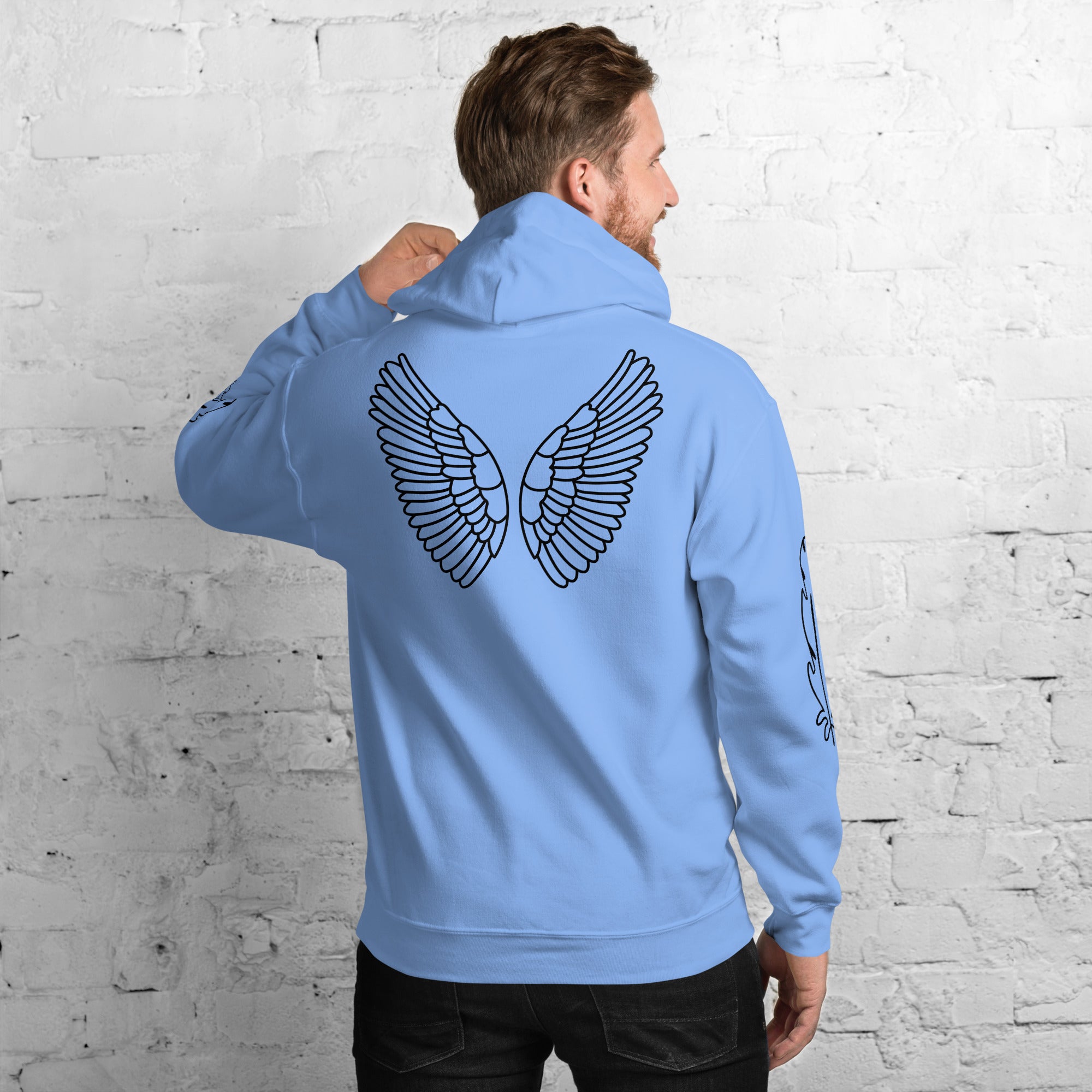 Unisex Hoodie | Kapuzenpullover weich & kuschelich in 10 Farben Carolina-Blau Melivero