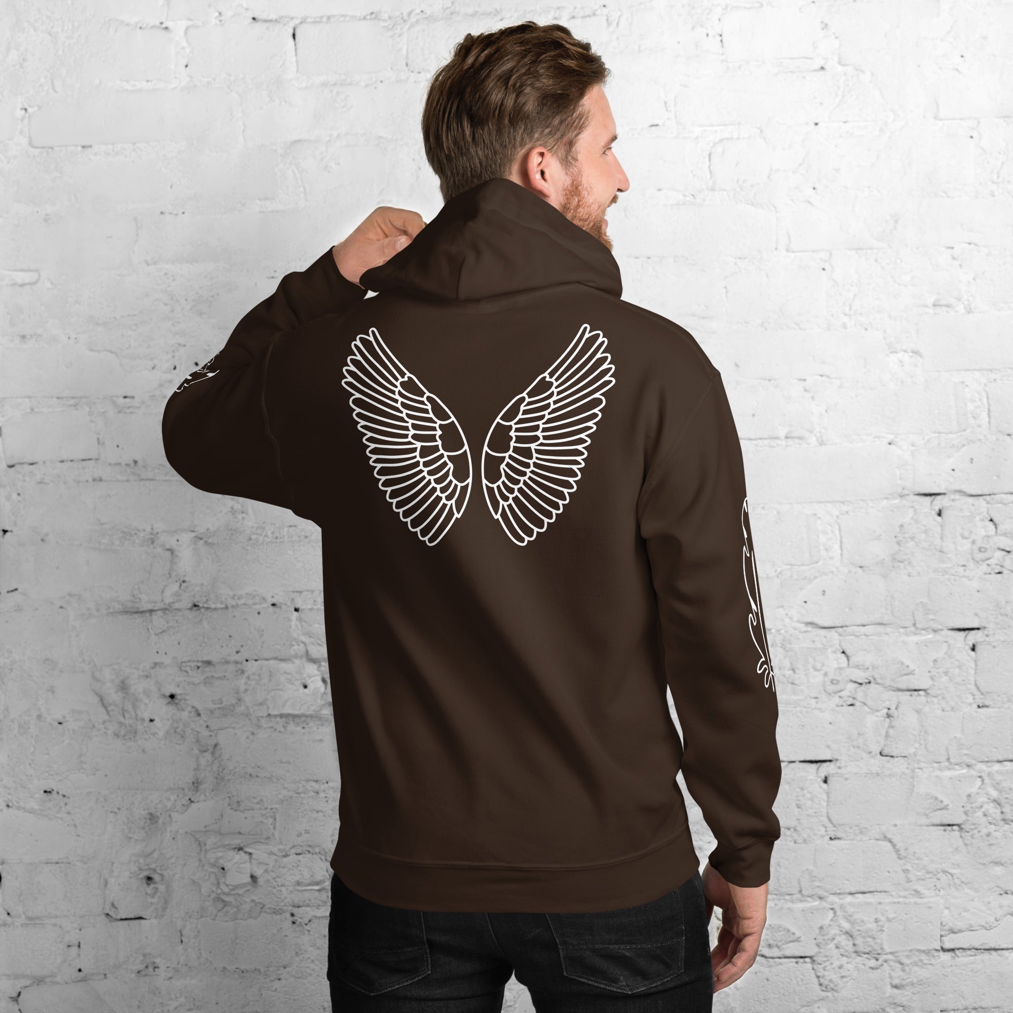 Unisex Hoodie Heavy Blend – Weich, Warm & Stilvoll | Melivero Dunkle Schokolade Melivero