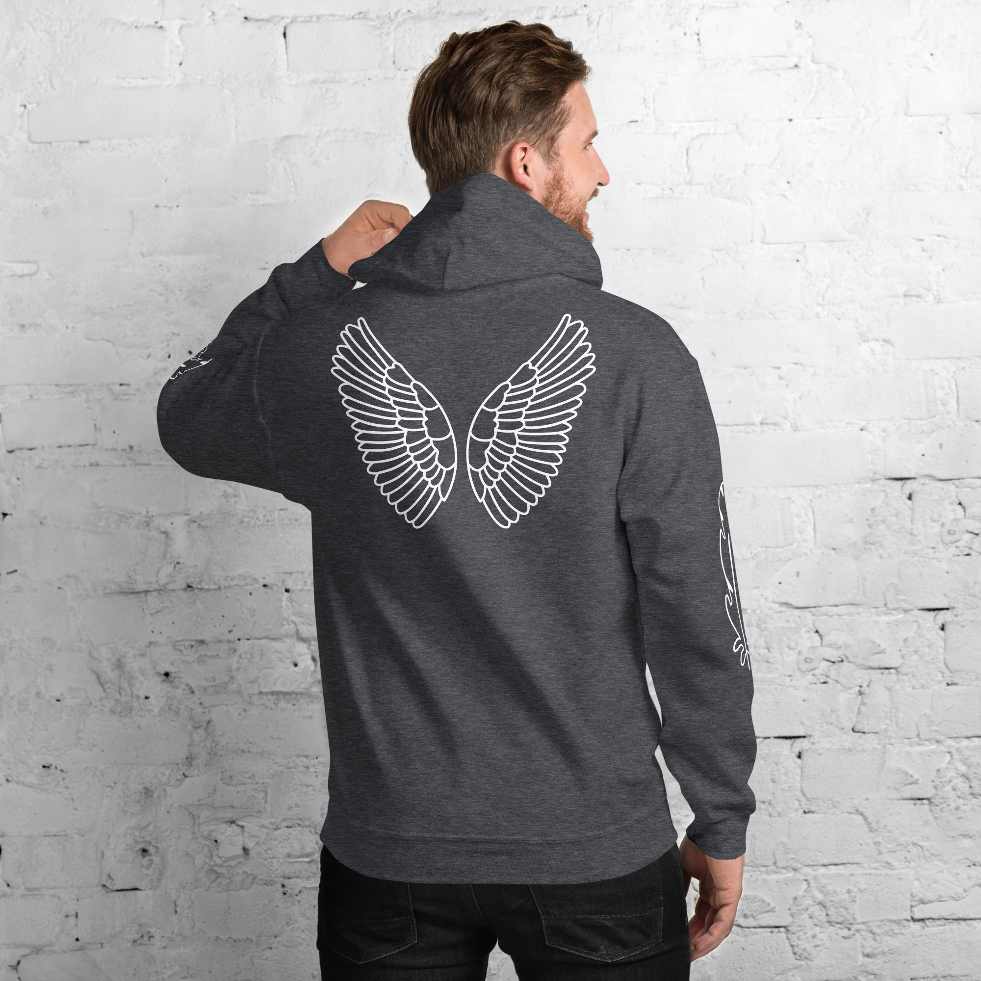 Unisex Hoodie Heavy Blend – Weich, Warm & Stilvoll | Melivero Dunkles Heather Melivero