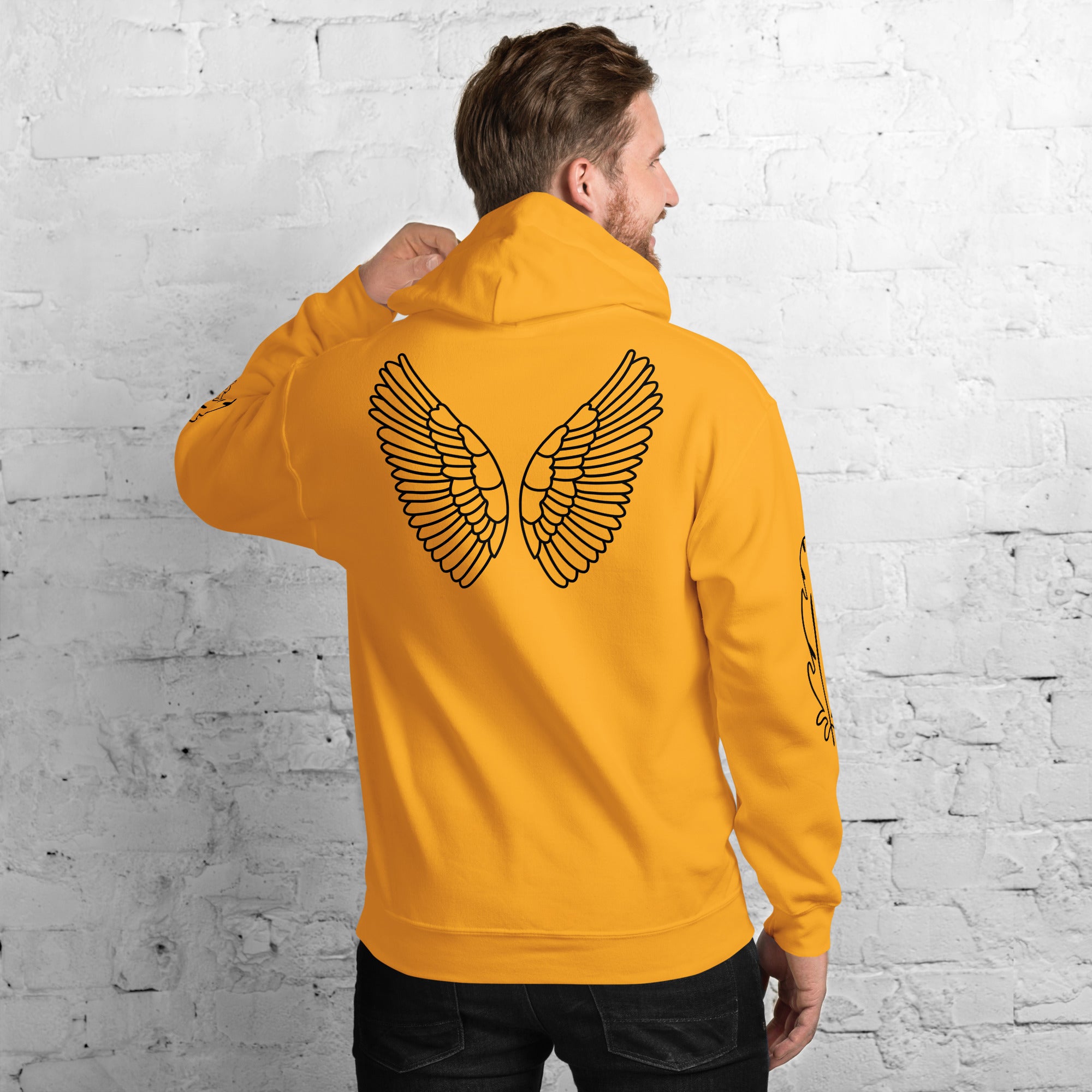 Unisex Hoodie | Kapuzenpullover weich & kuschelich in 10 Farben Gold Melivero