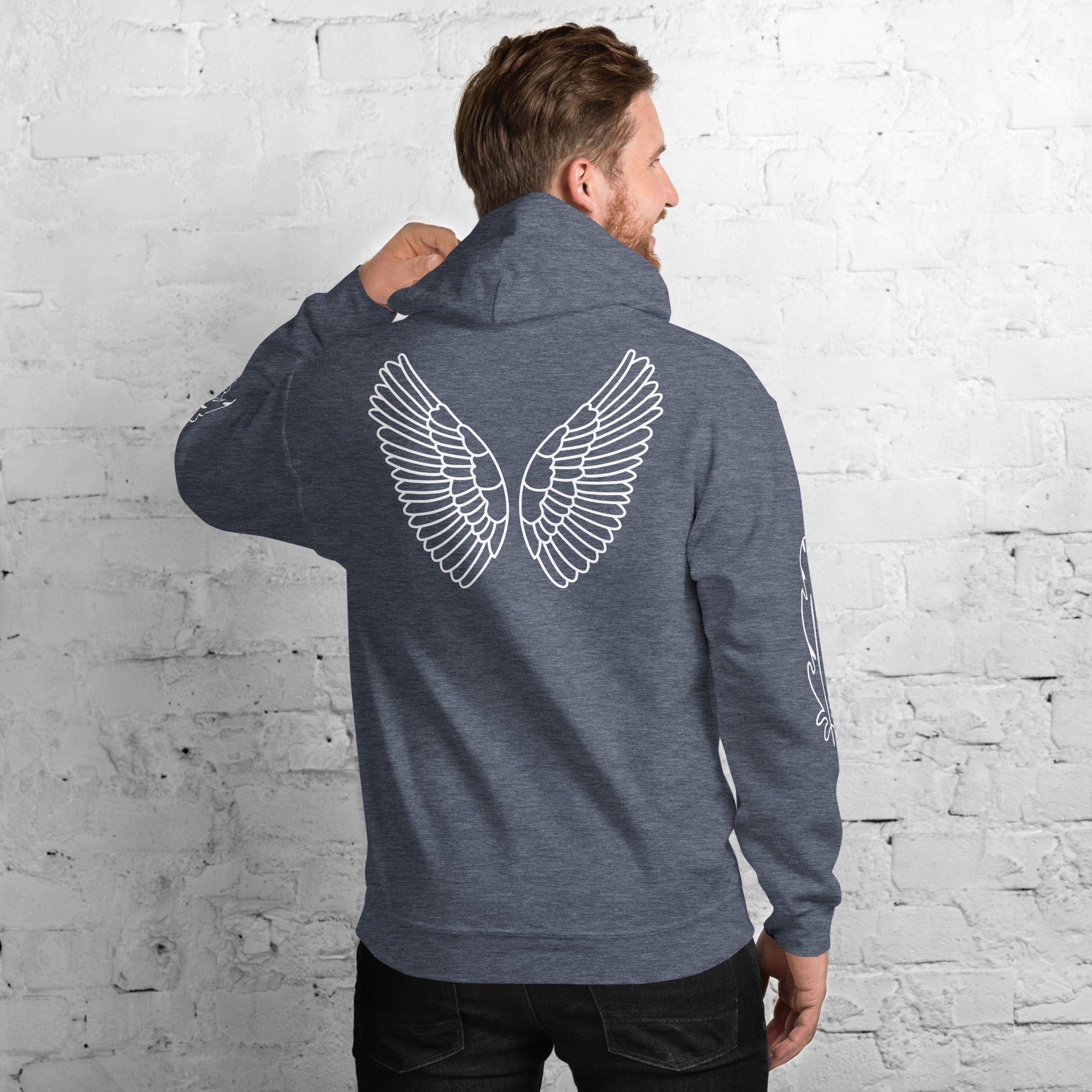 Unisex Hoodie Heavy Blend – Weich, Warm & Stilvoll | Melivero Heather Sport Dark Navy Melivero