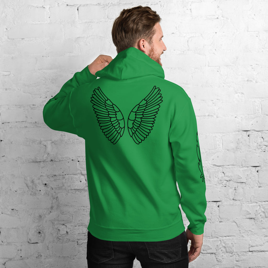 Unisex Hoodie | Kapuzenpullover weich & kuschelich in 10 Farben Irisches Grün Melivero
