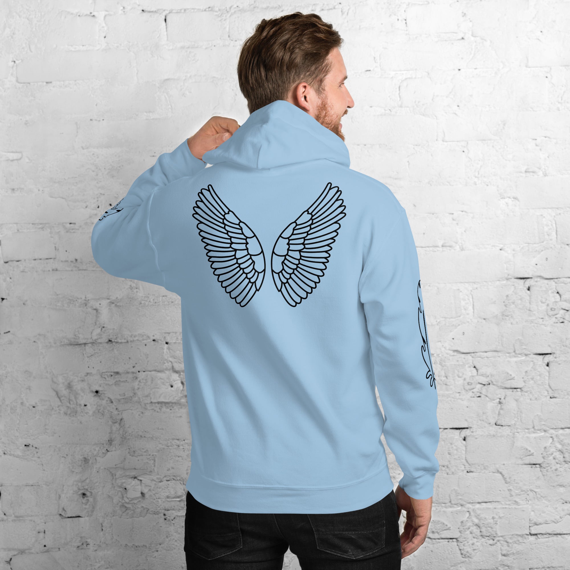 Unisex Hoodie | Kapuzenpullover weich & kuschelich in 10 Farben Hellblau Melivero