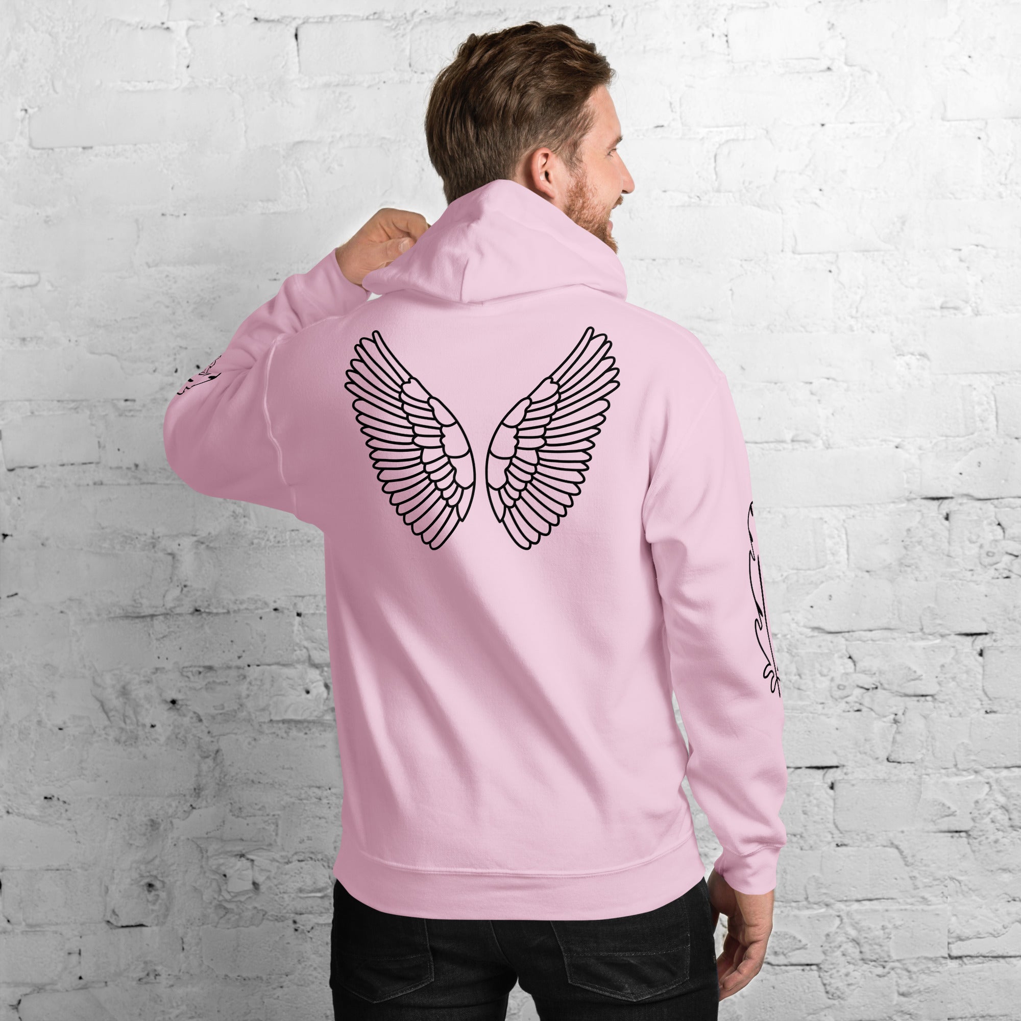 Unisex Hoodie | Kapuzenpullover weich & kuschelich in 10 Farben Hellpink Melivero