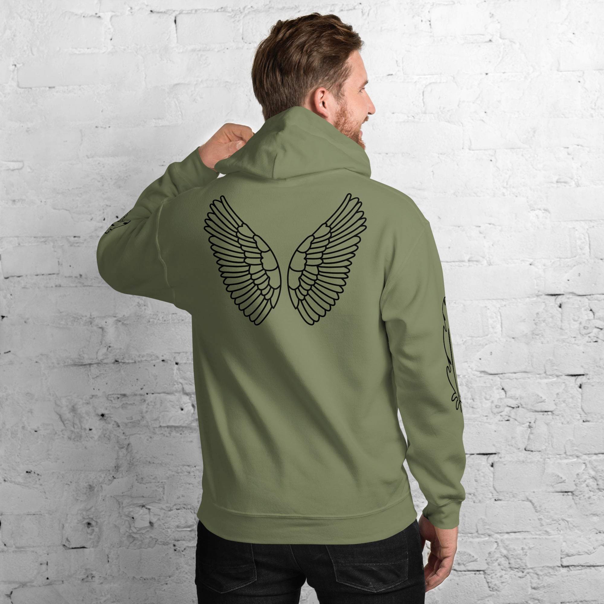 Unisex Hoodie | Kapuzenpullover weich & kuschelich in 10 Farben Militärgrün Melivero