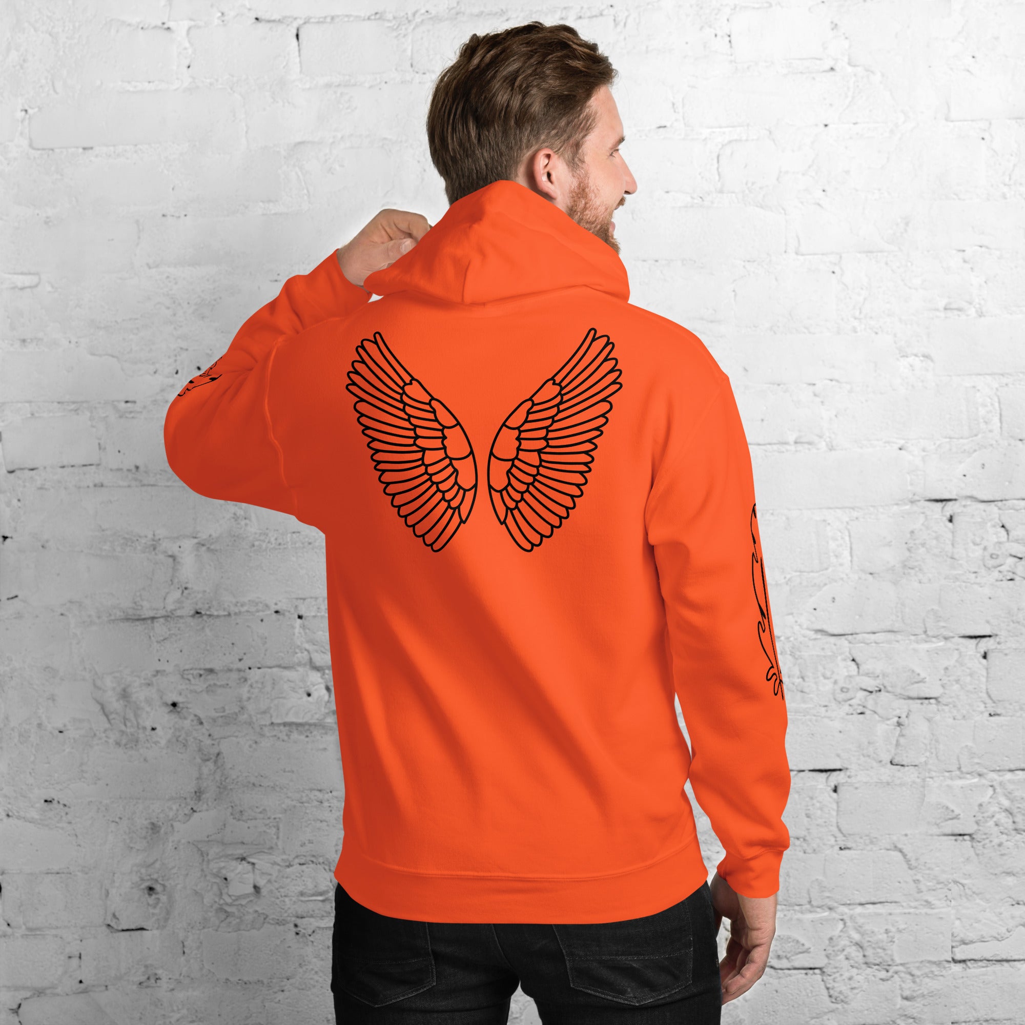 Unisex Hoodie | Kapuzenpullover weich & kuschelich in 10 Farben Orange Melivero