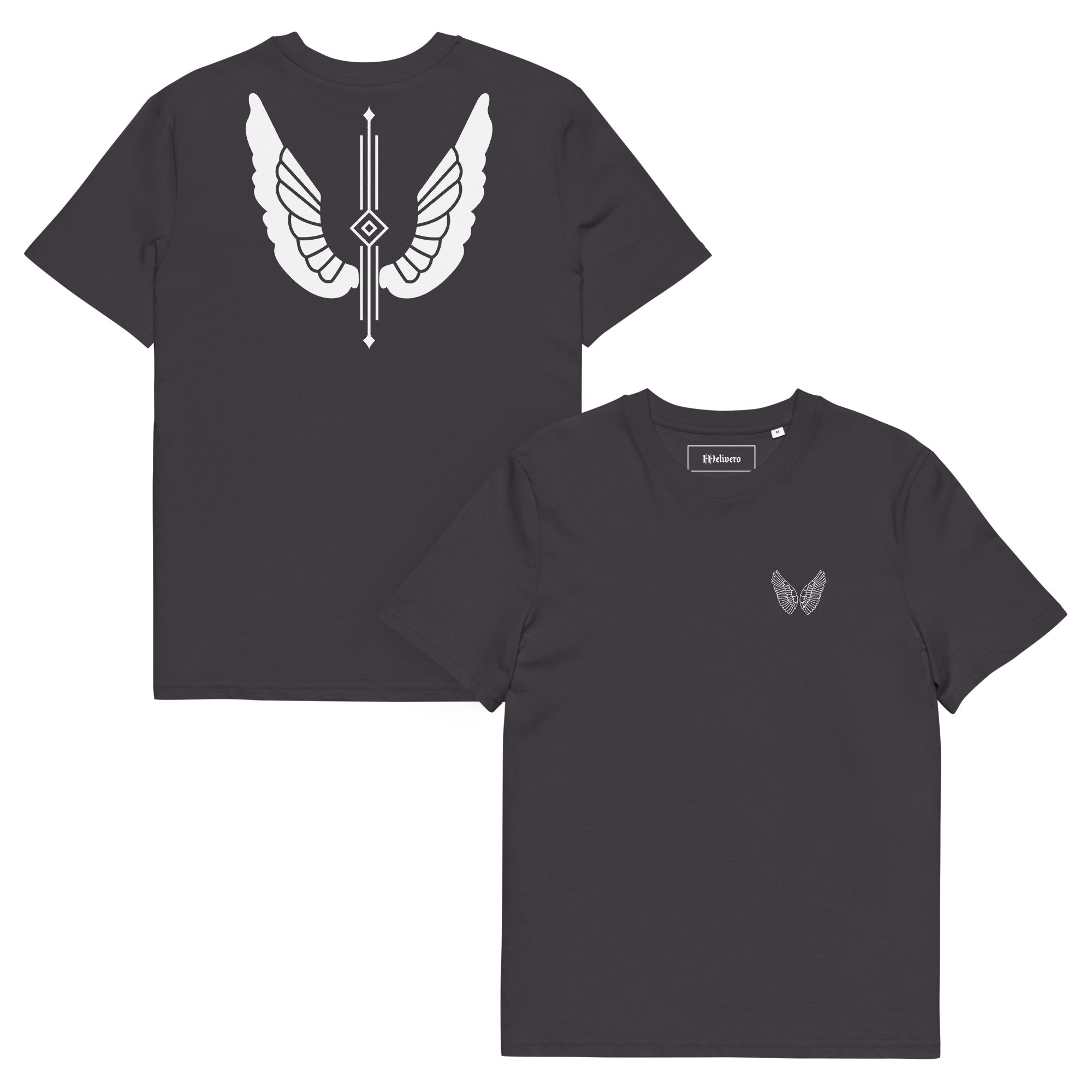 Unisex Bio-Baumwoll T-Shirt – GOTS & OEKO-TEX zertifiziert | Melivero Anthracite Melivero