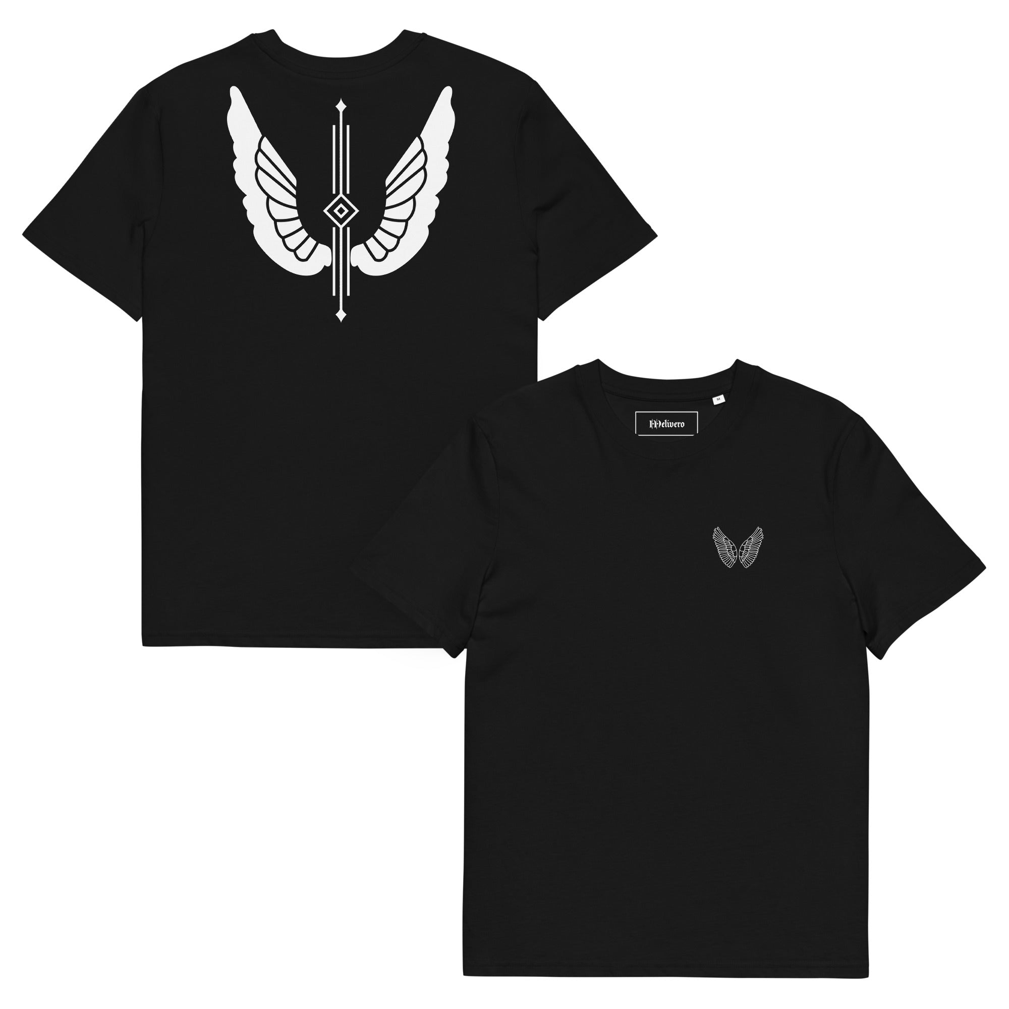 Unisex Bio-Baumwoll T-Shirt – GOTS & OEKO-TEX zertifiziert | Melivero Schwarz Melivero