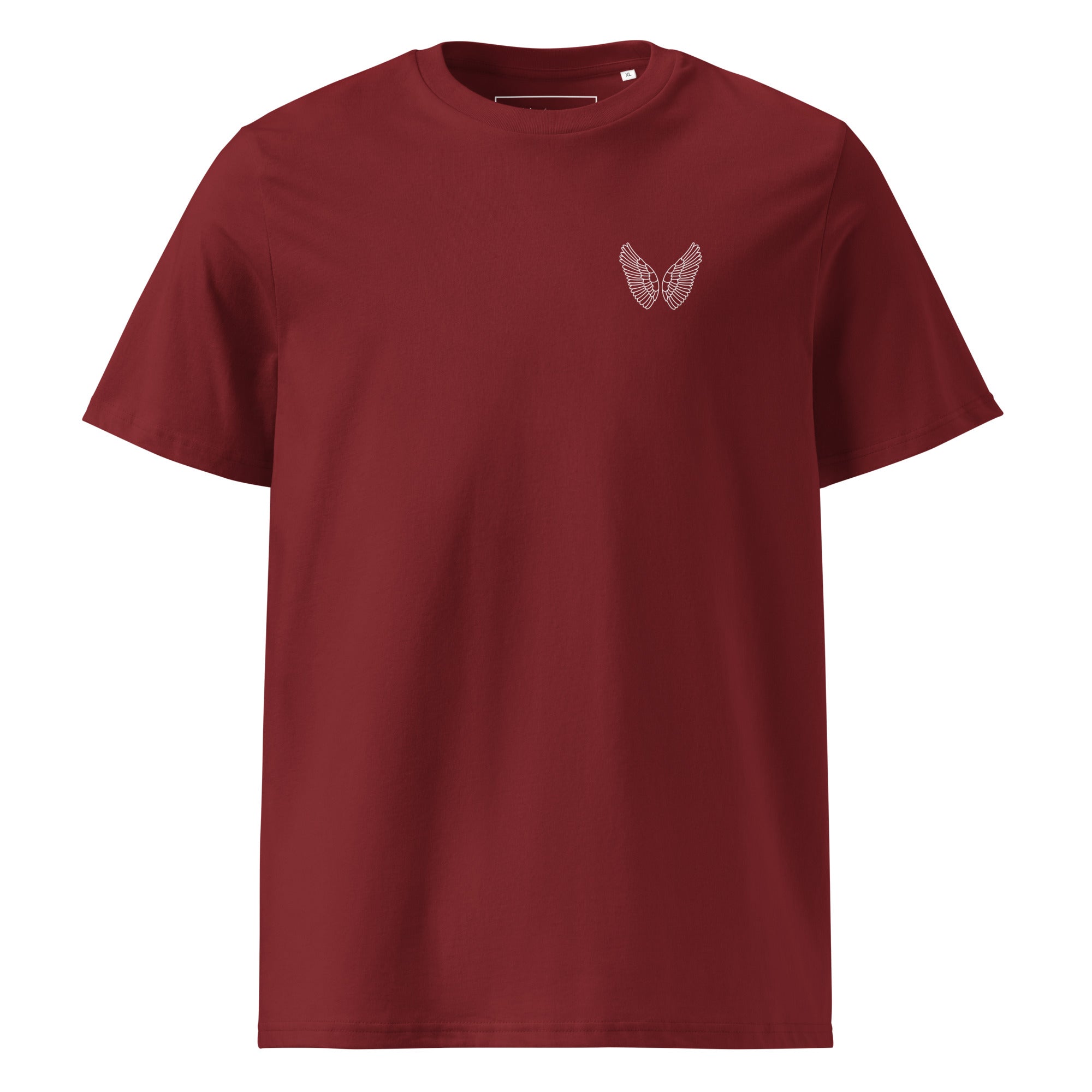 Unisex Bio T-Shirt – GOTS zertifiziert, Erdige Farben | Melivero Burgundy Melivero