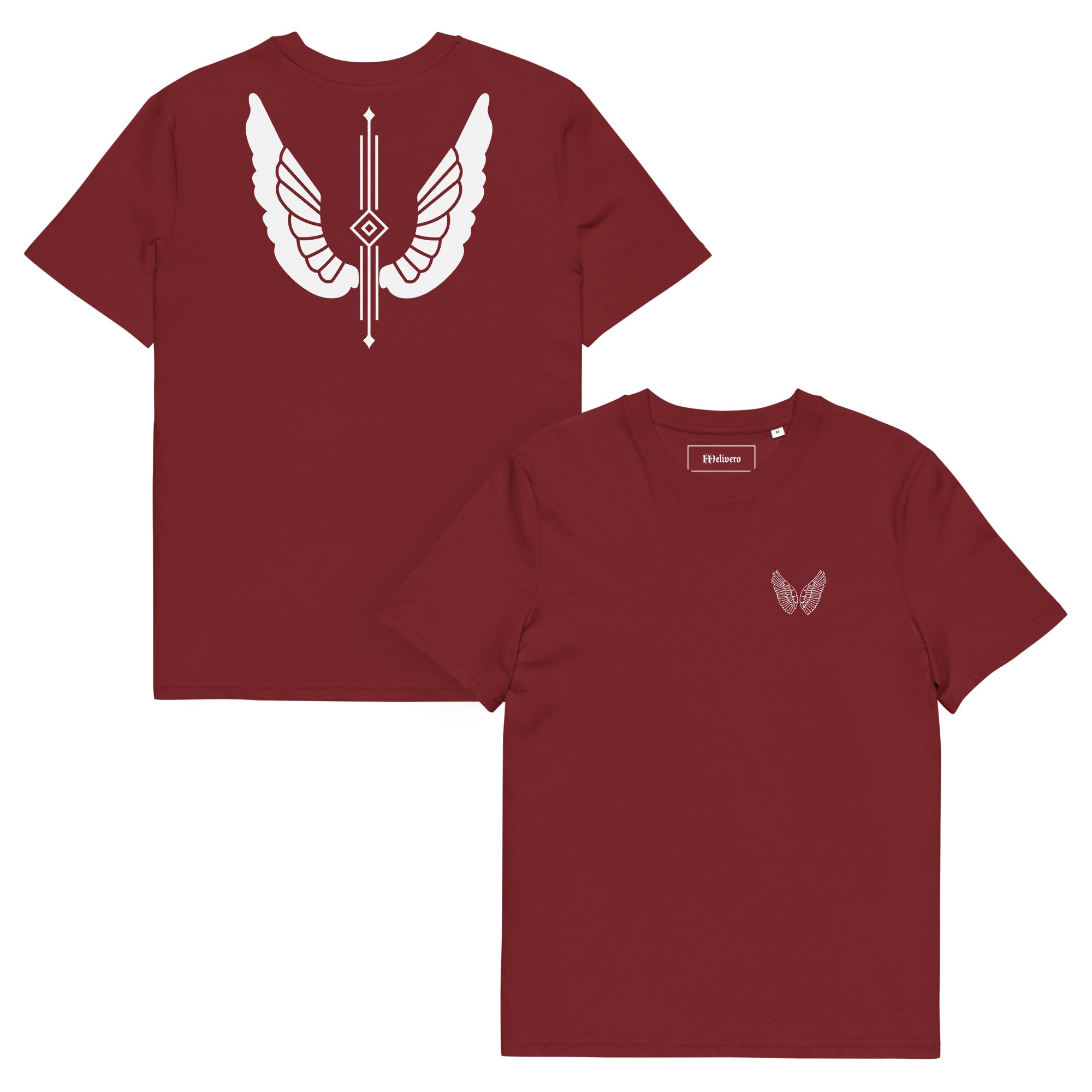 Unisex Bio-Baumwoll T-Shirt – GOTS & OEKO-TEX zertifiziert | Melivero Burgundy Melivero