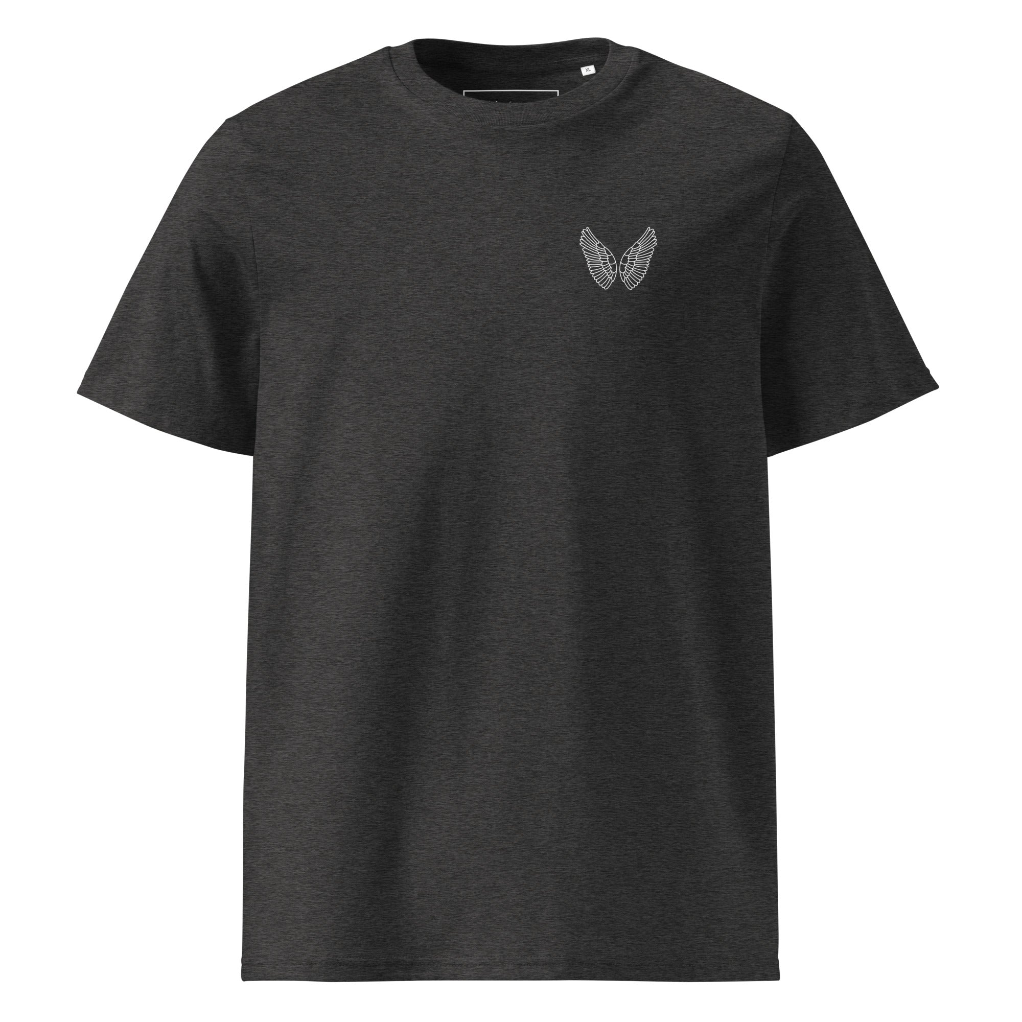 Unisex Bio T-Shirt – GOTS zertifiziert, Erdige Farben | Melivero Dunkles Heather Grau Melivero