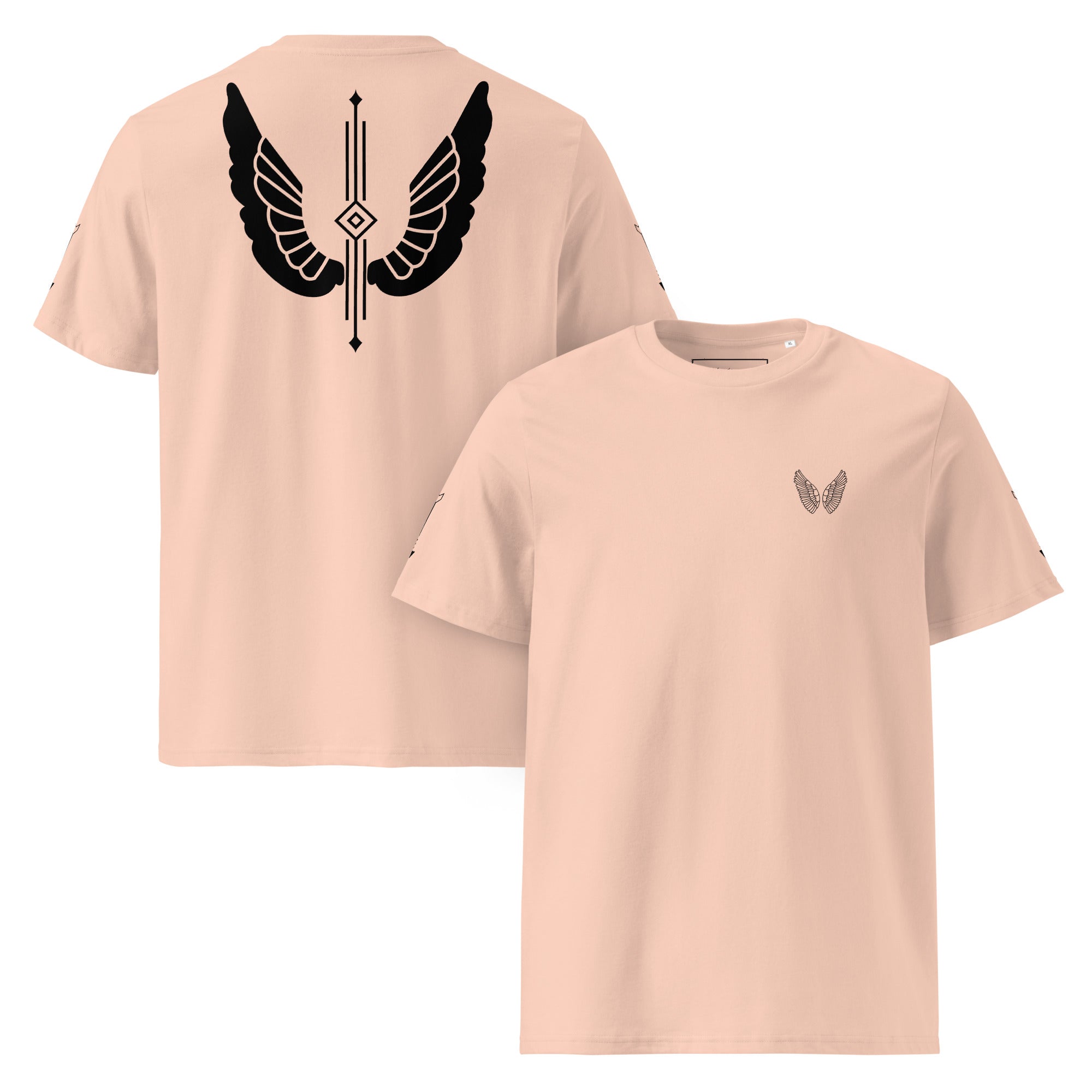 Premium Bio-Baumwolle T-Shirt | GOTS 7 Farben inkl. Rot S–3XL Fraiche Peche Melivero