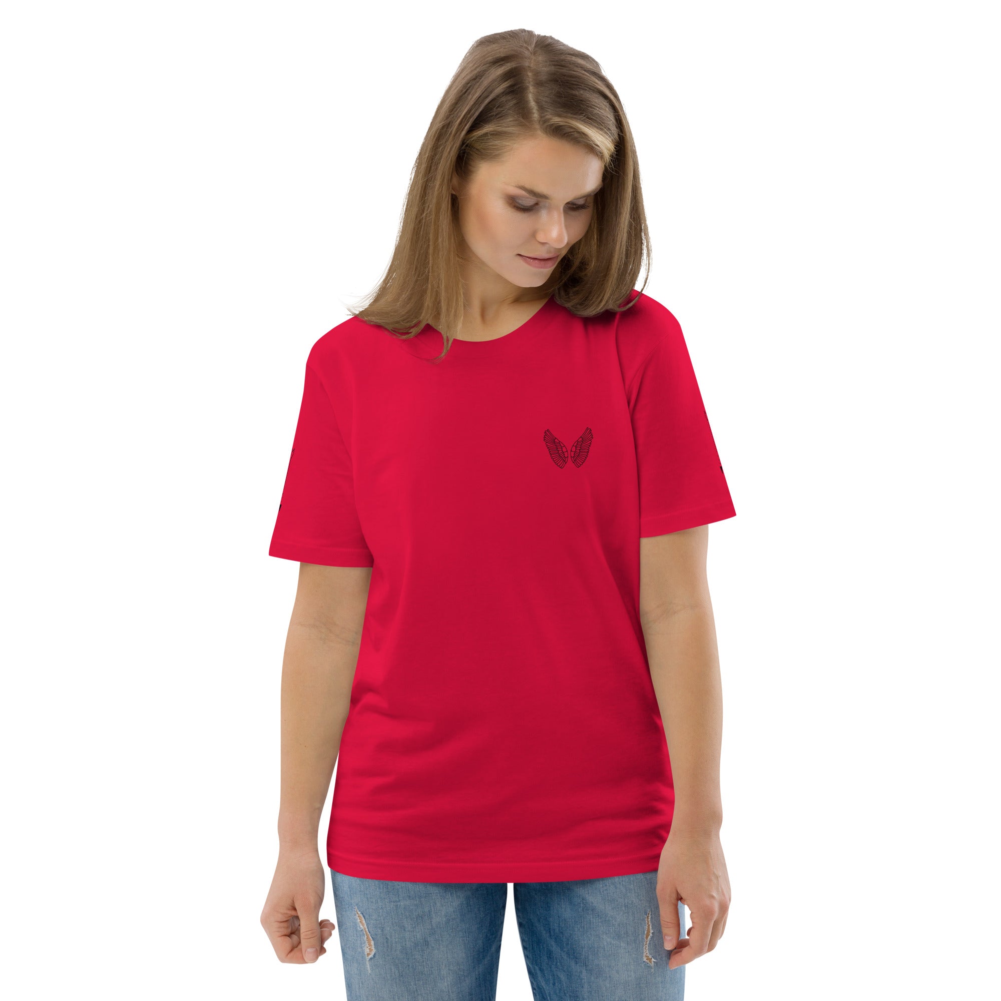 Premium Bio-Baumwolle T-Shirt | GOTS 7 Farben inkl. Rot S–3XL Melivero