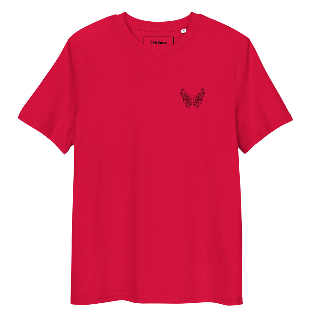 Unisex Bio T-Shirt – GOTS zertifiziert, Pastell & Hellfarben | Melivero Rot Melivero