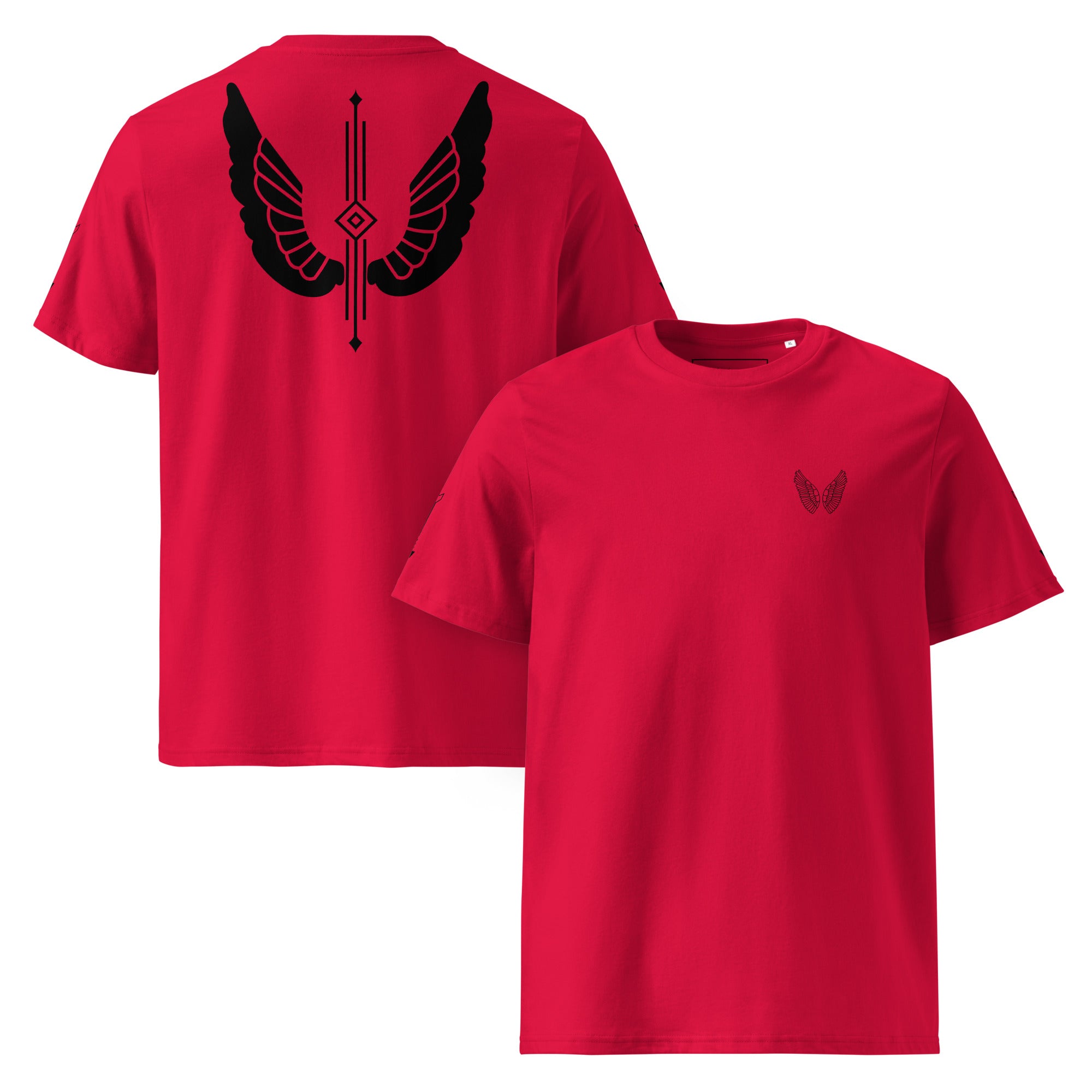 Premium Bio-Baumwolle T-Shirt | GOTS 7 Farben inkl. Rot S–3XL Melivero