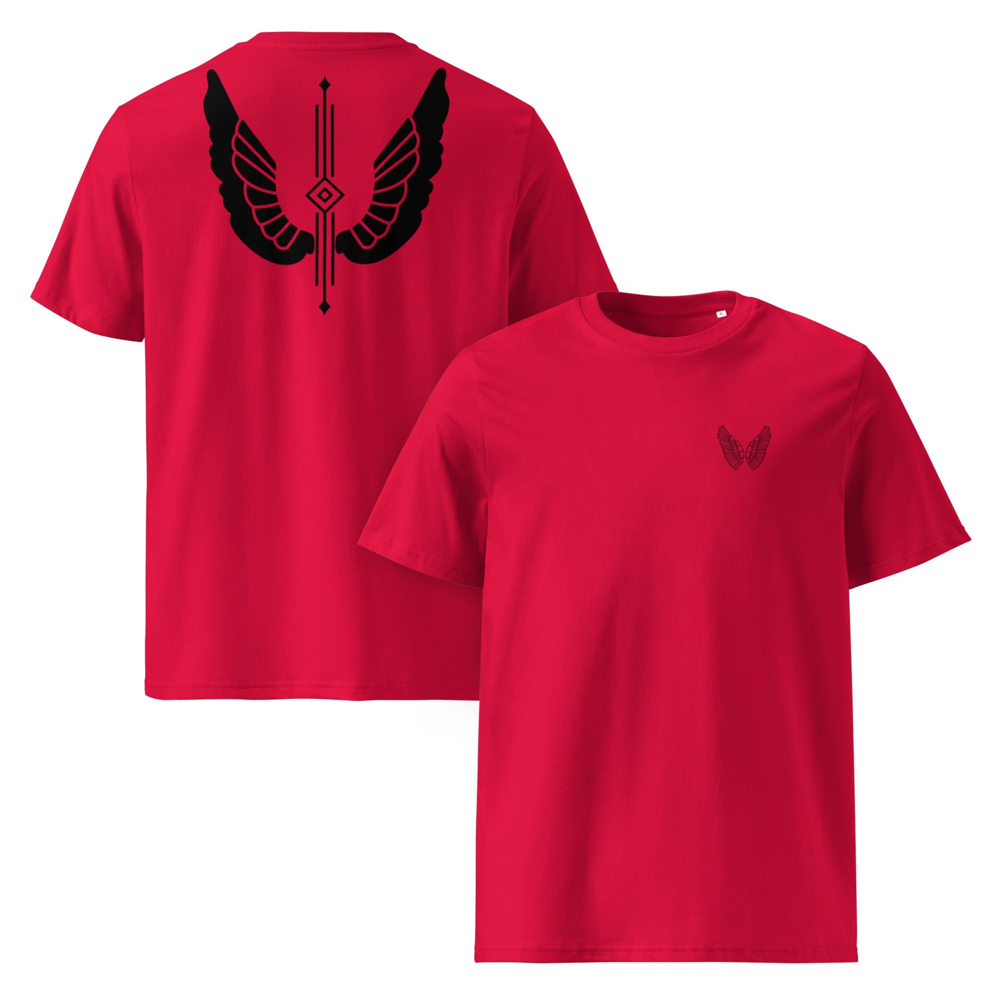 Melivero Bio T-Shirt Unisex – GOTS-zertifiziert | 100% Bio-Baumwolle | S–3XL Rot Melivero