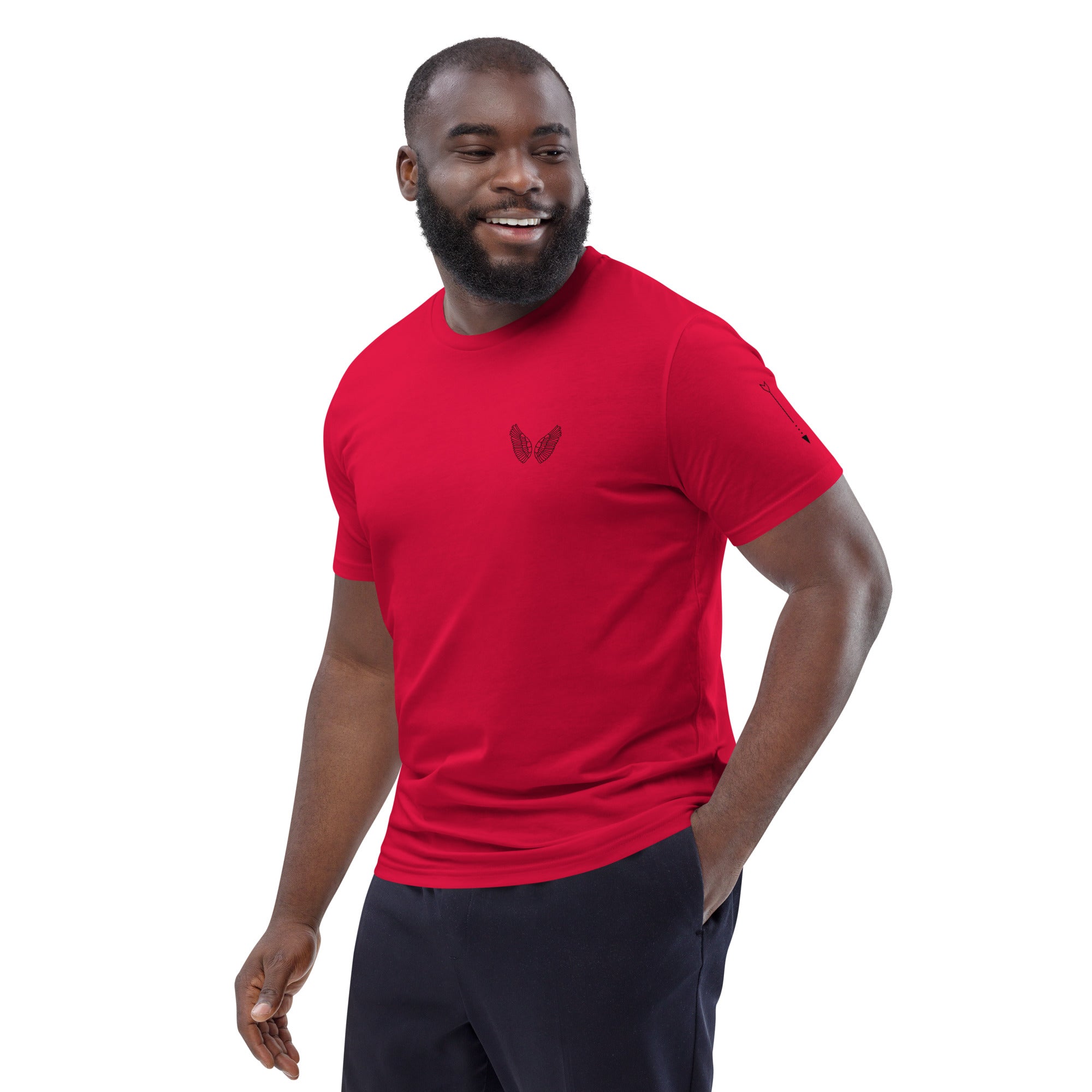 Premium Bio-Baumwolle T-Shirt | GOTS 7 Farben inkl. Rot S–3XL Melivero