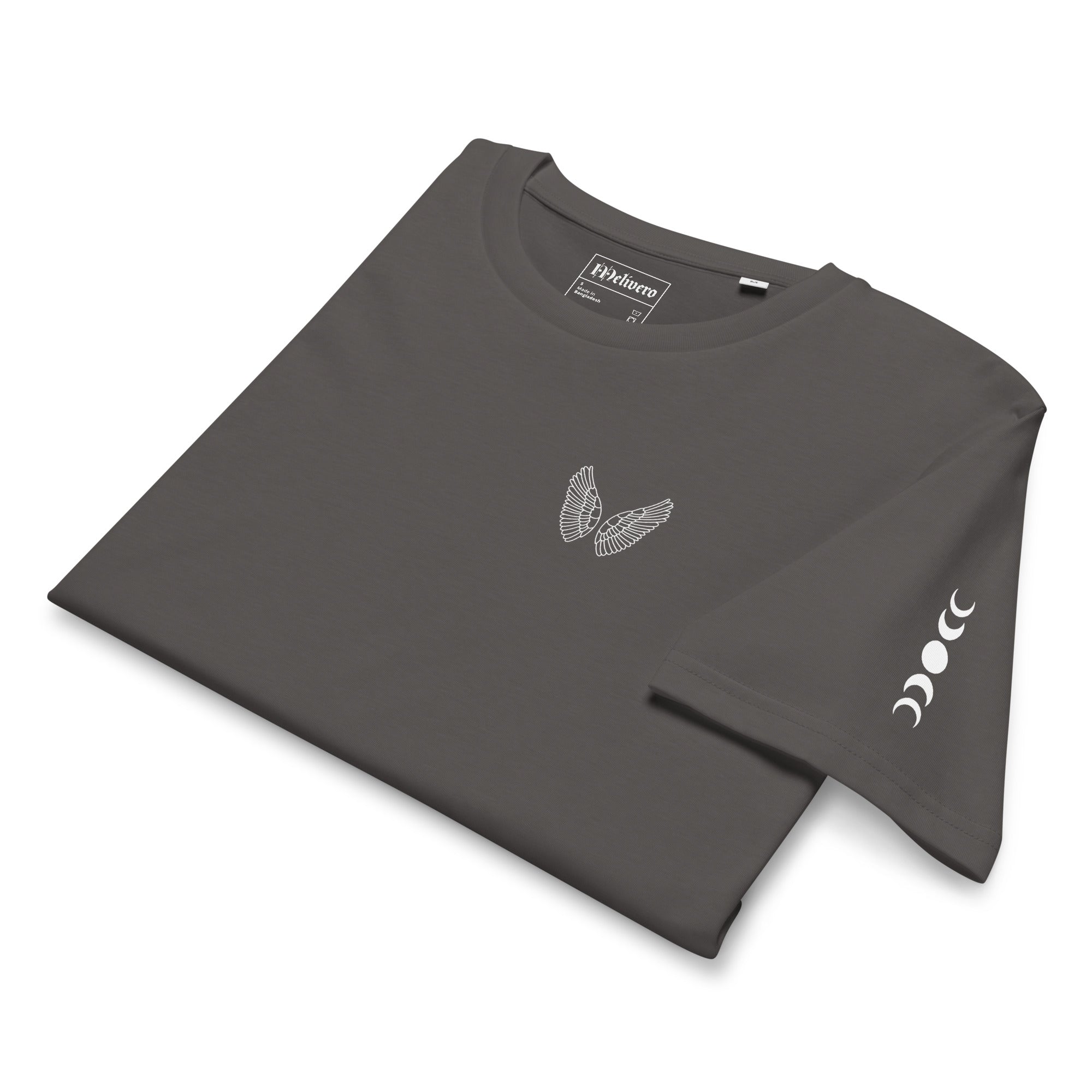Melivero Bio T-Shirt Unisex Leicht – GOTS | 155 g/m² | Navy Schwarz Anthracite S–2XL Melivero