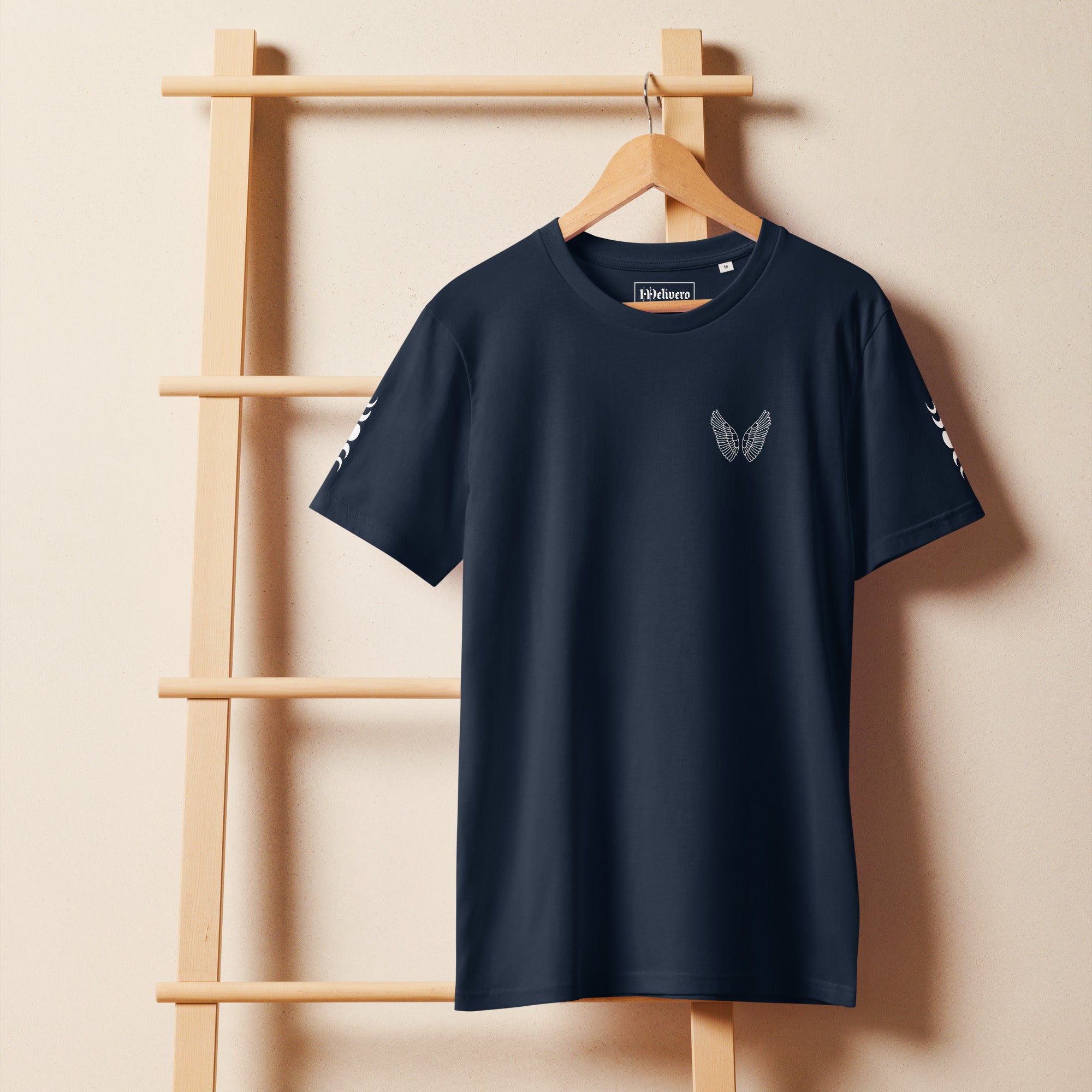 Melivero Bio T-Shirt Unisex Leicht – GOTS | 155 g/m² | Navy Schwarz Anthracite S–2XL Melivero