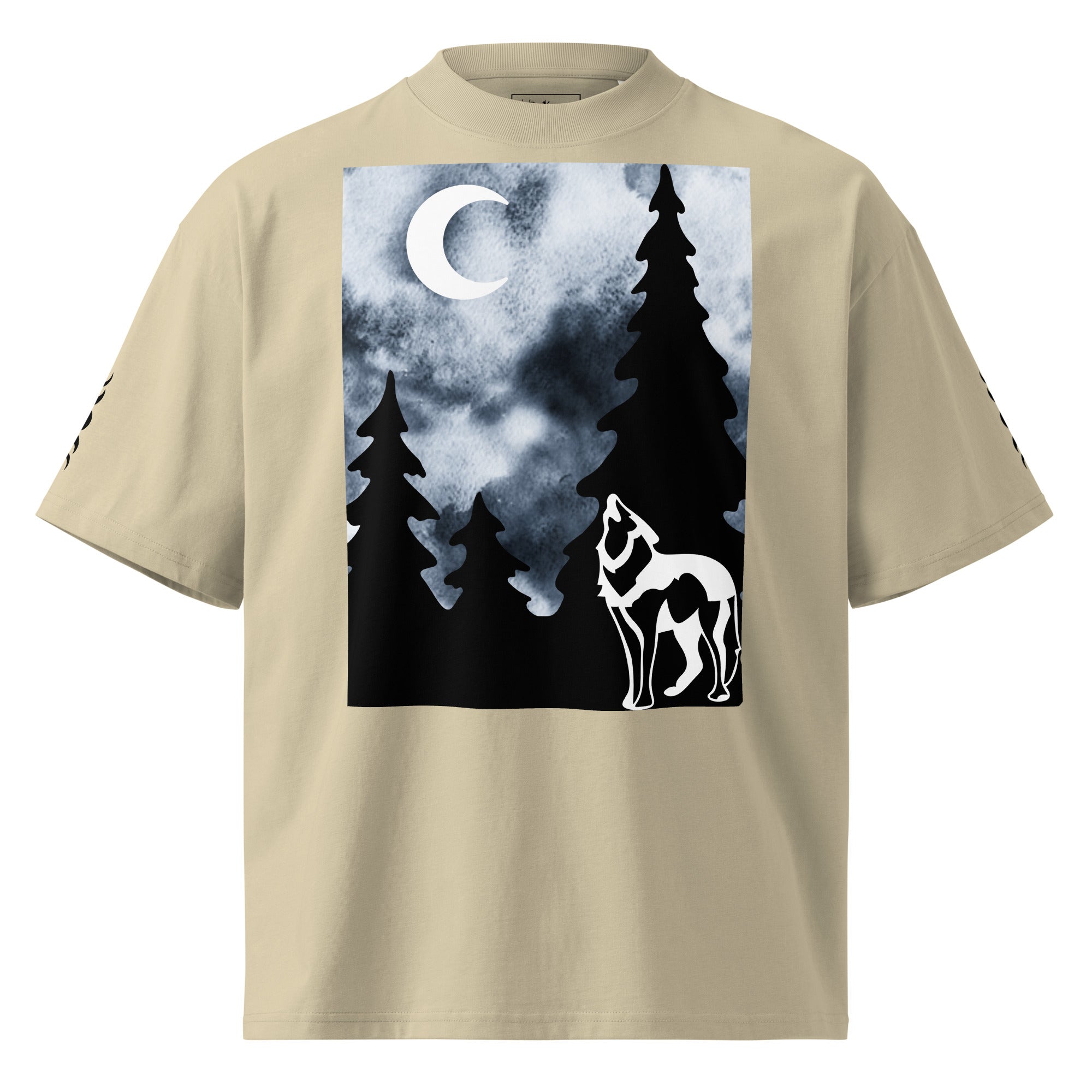 Oversized Bio-T-Shirt Unisex – GOTS-zertifiziert, Breiter Kragen | Melivero Stein Melivero