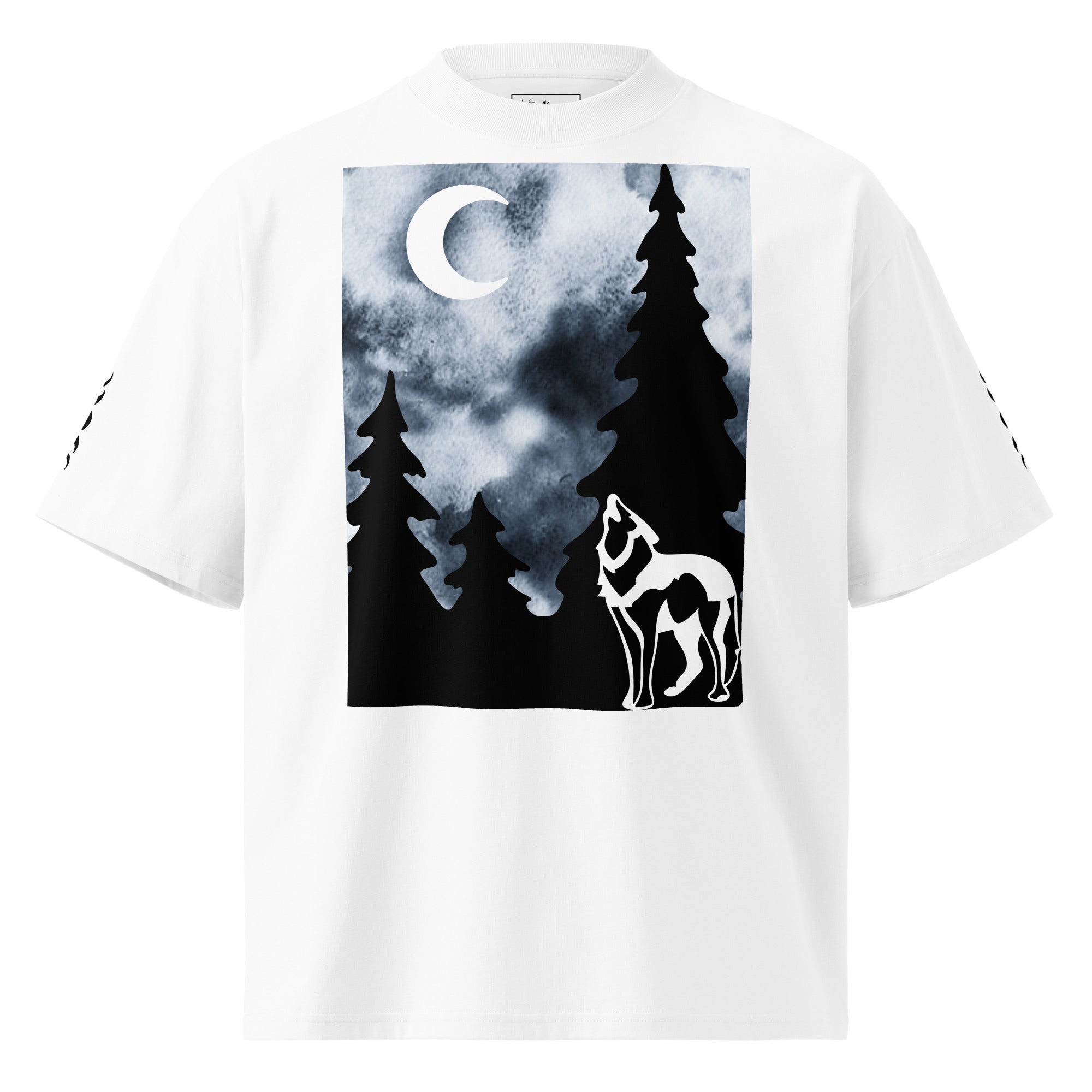 Oversized Bio-T-Shirt Unisex – GOTS-zertifiziert, Breiter Kragen | Melivero Weiß Melivero