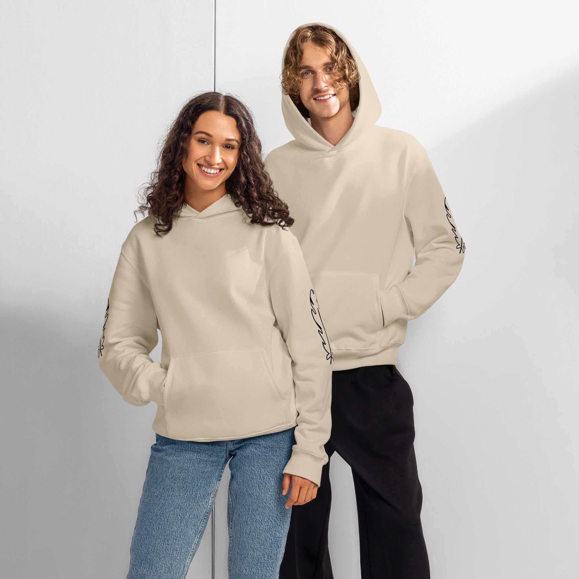 Oversized Hoodie Fleece Unisex – Erdige Farben & Cleanes Design | Melivero Dust Melivero