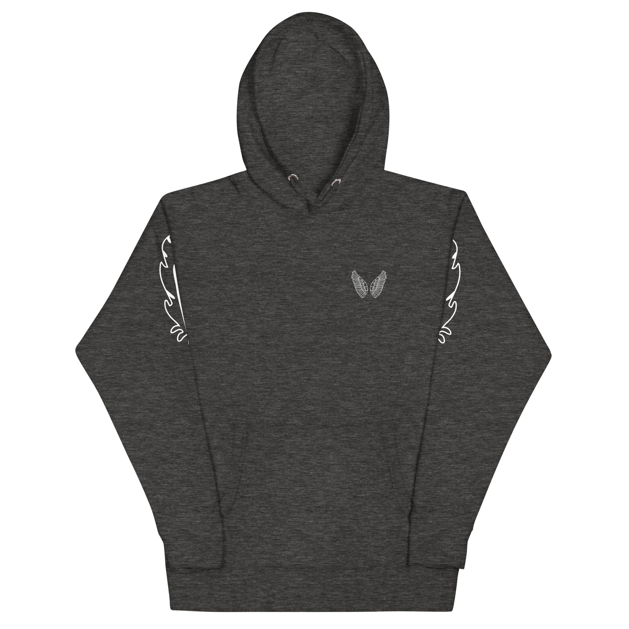 Melivero Premium Hoodie – Unisex Kapuzenpullover mit Beuteltasche Charcoal Heather Melivero