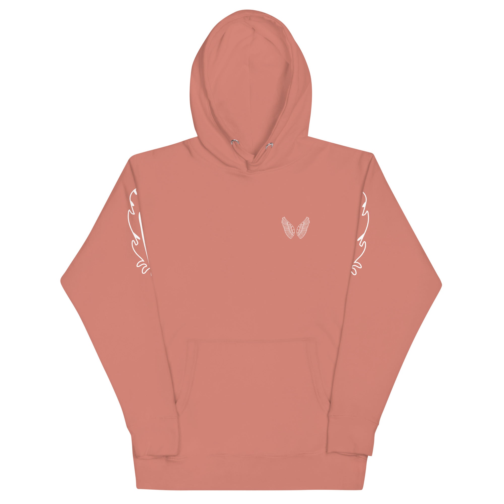 Melivero Premium Hoodie – Unisex Kapuzenpullover mit Beuteltasche Dusty Rose Melivero